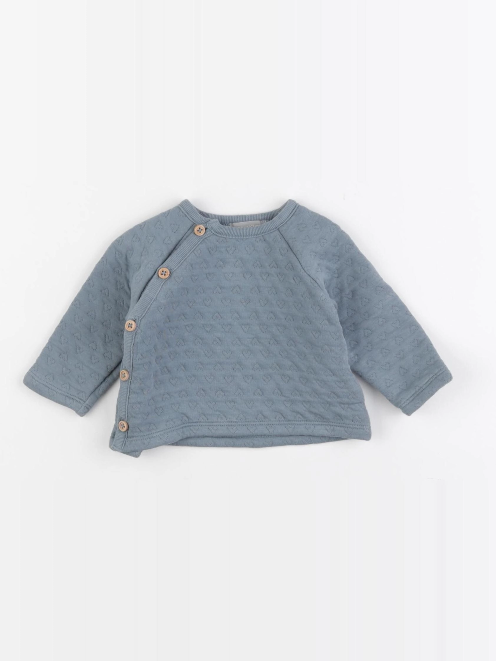 Boutchou - sweat bleu - 3 mois