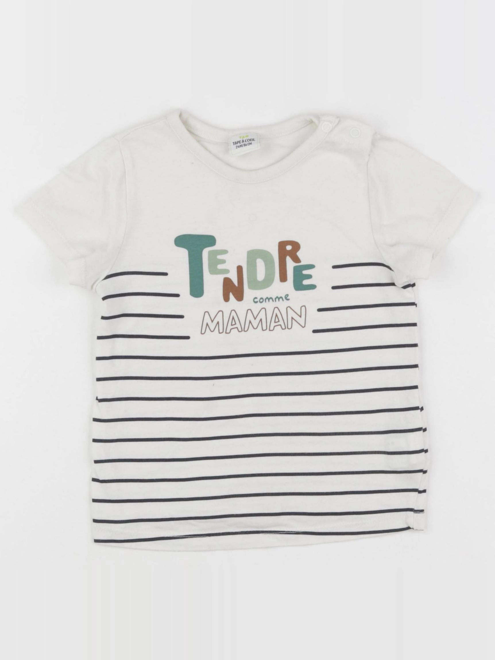 Tape à l'oeil - tee-shirt multicolore - 24 mois