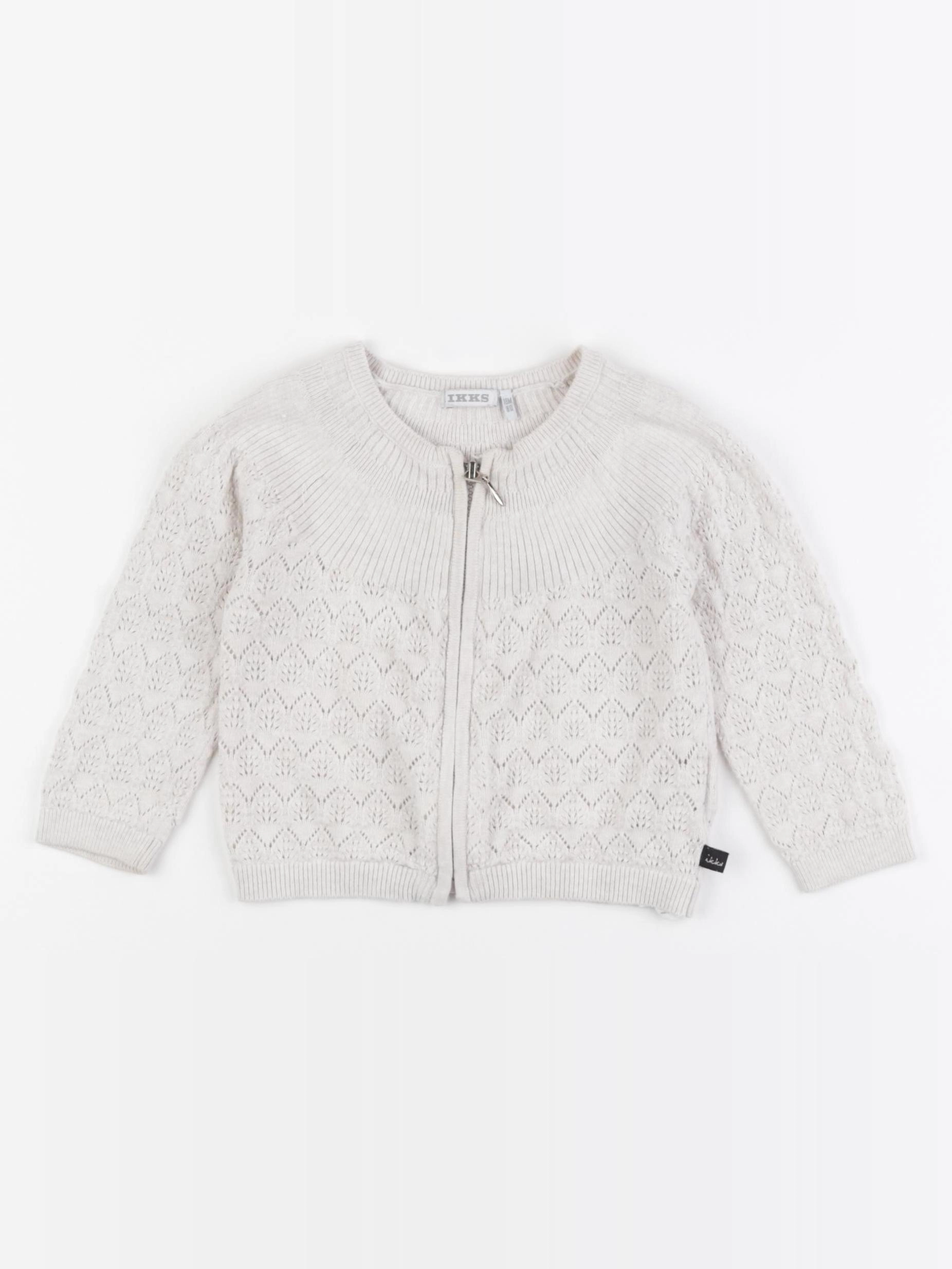 IKKS - gilet beige - 18 mois
