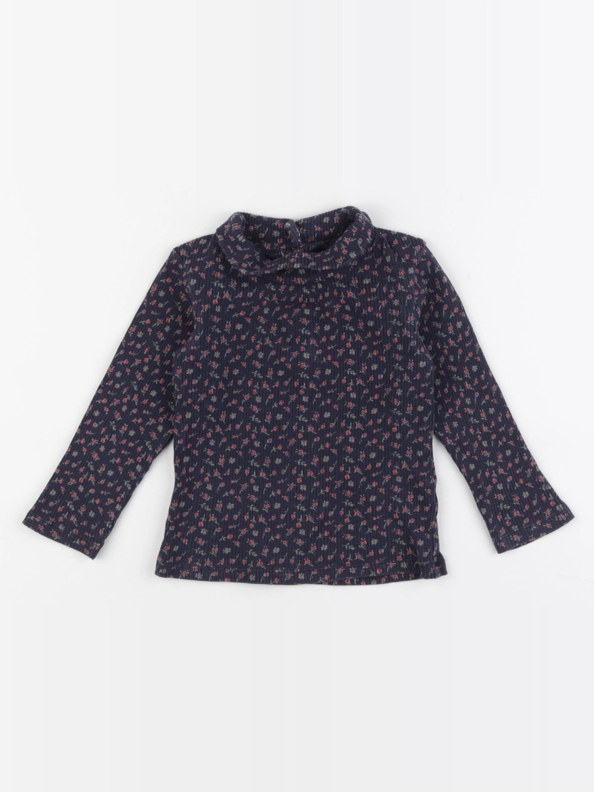 Vertbaudet - sous-pull bleu - 18 mois