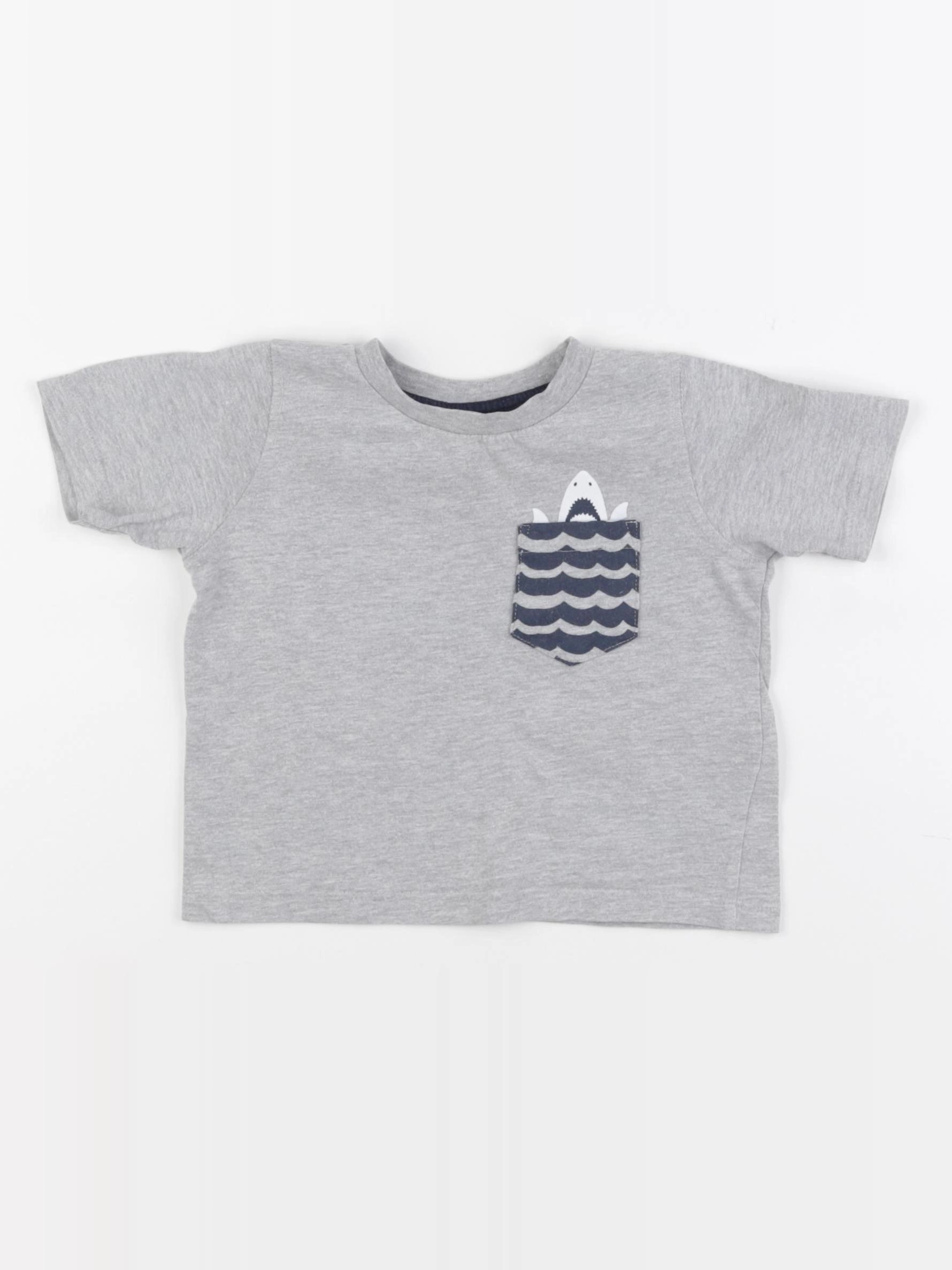Vertbaudet - tee-shirt gris - 2 ans