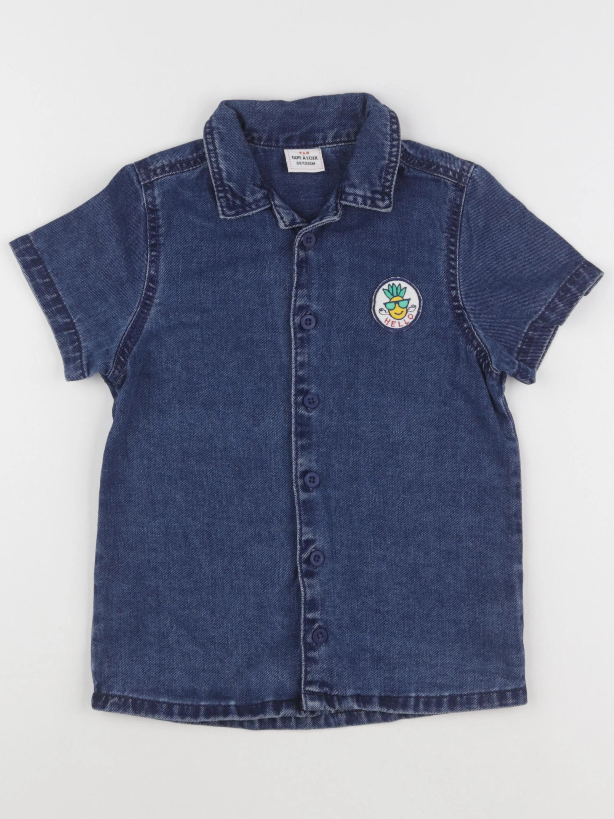 Tape à l'oeil - chemise bleu - 8 ans