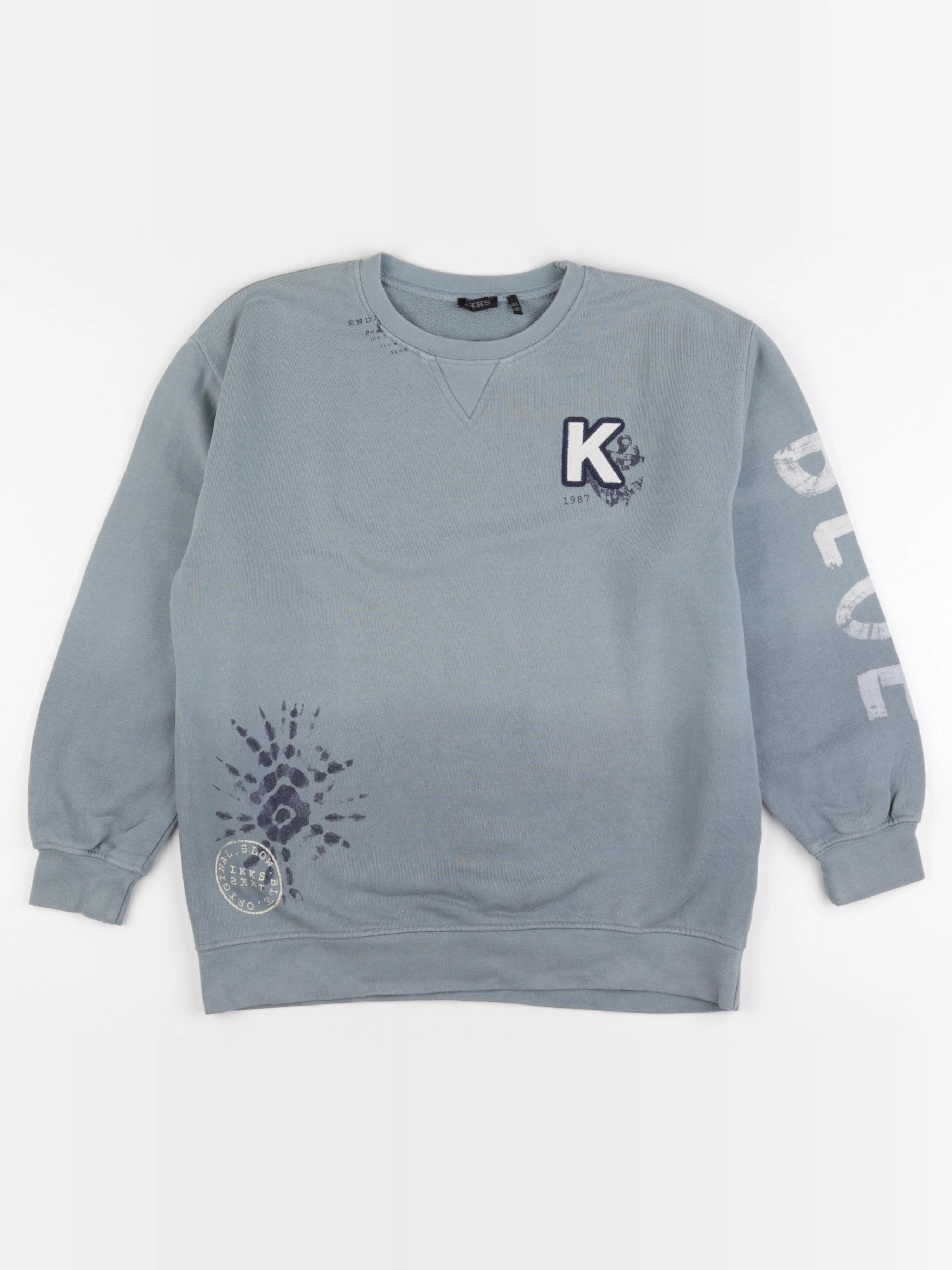 IKKS - sweat bleu - 8 ans