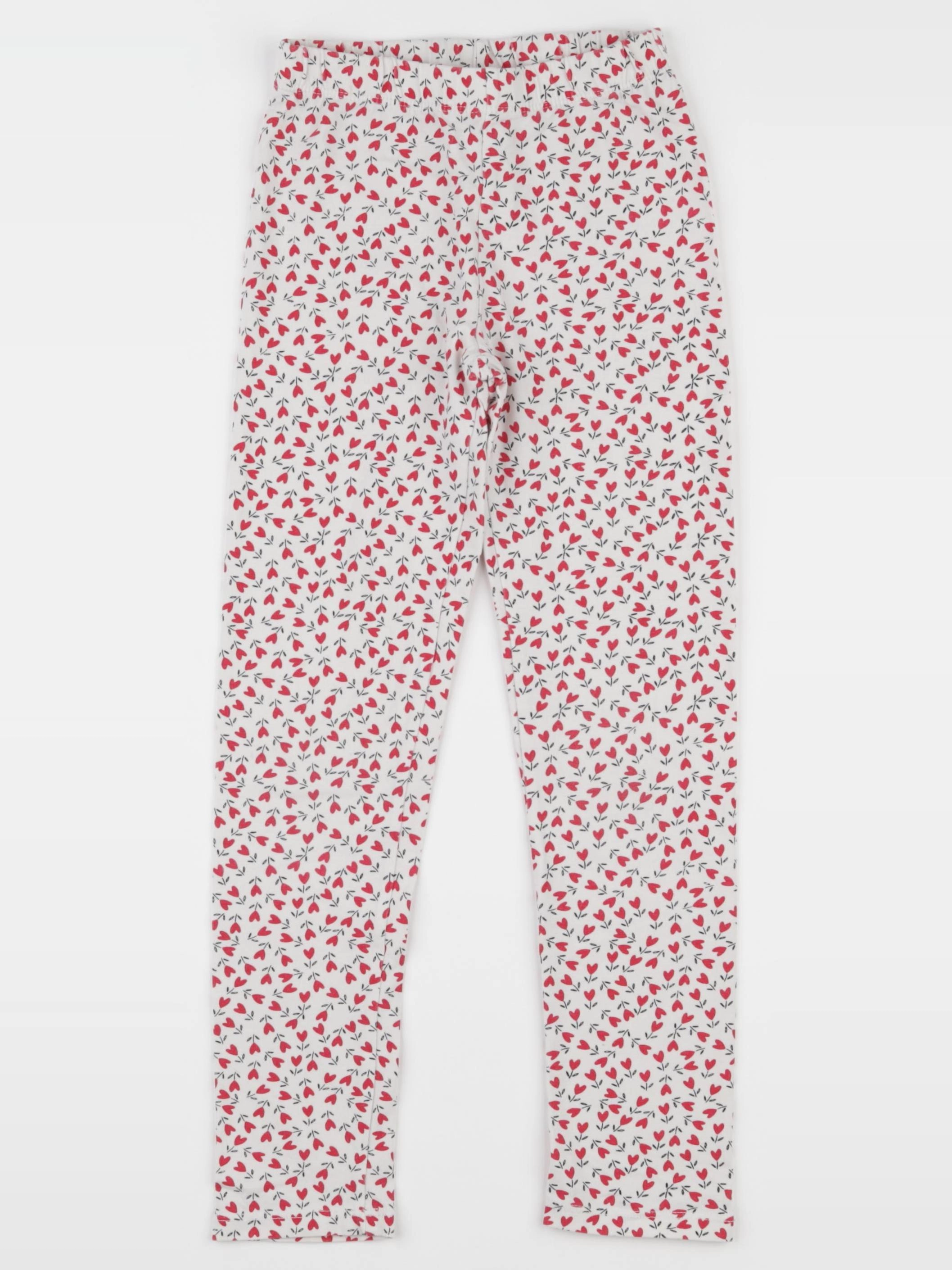 Tape à l'oeil - legging blanc, rouge - 8 ans