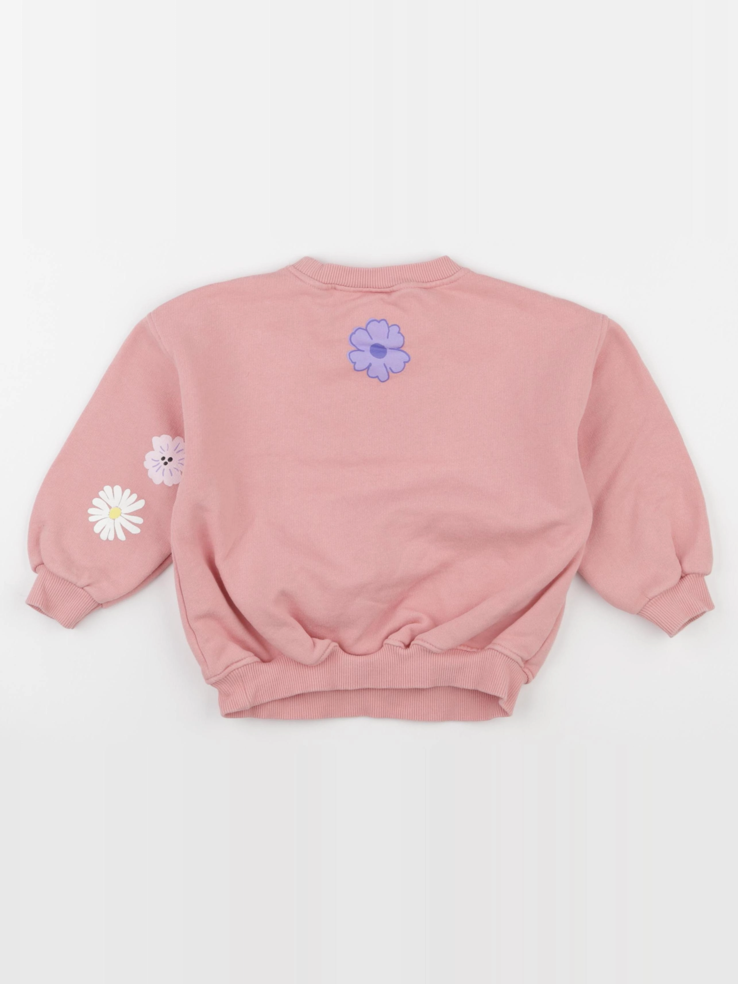 Zara - sweat imprimé au dos rose - 3 ans