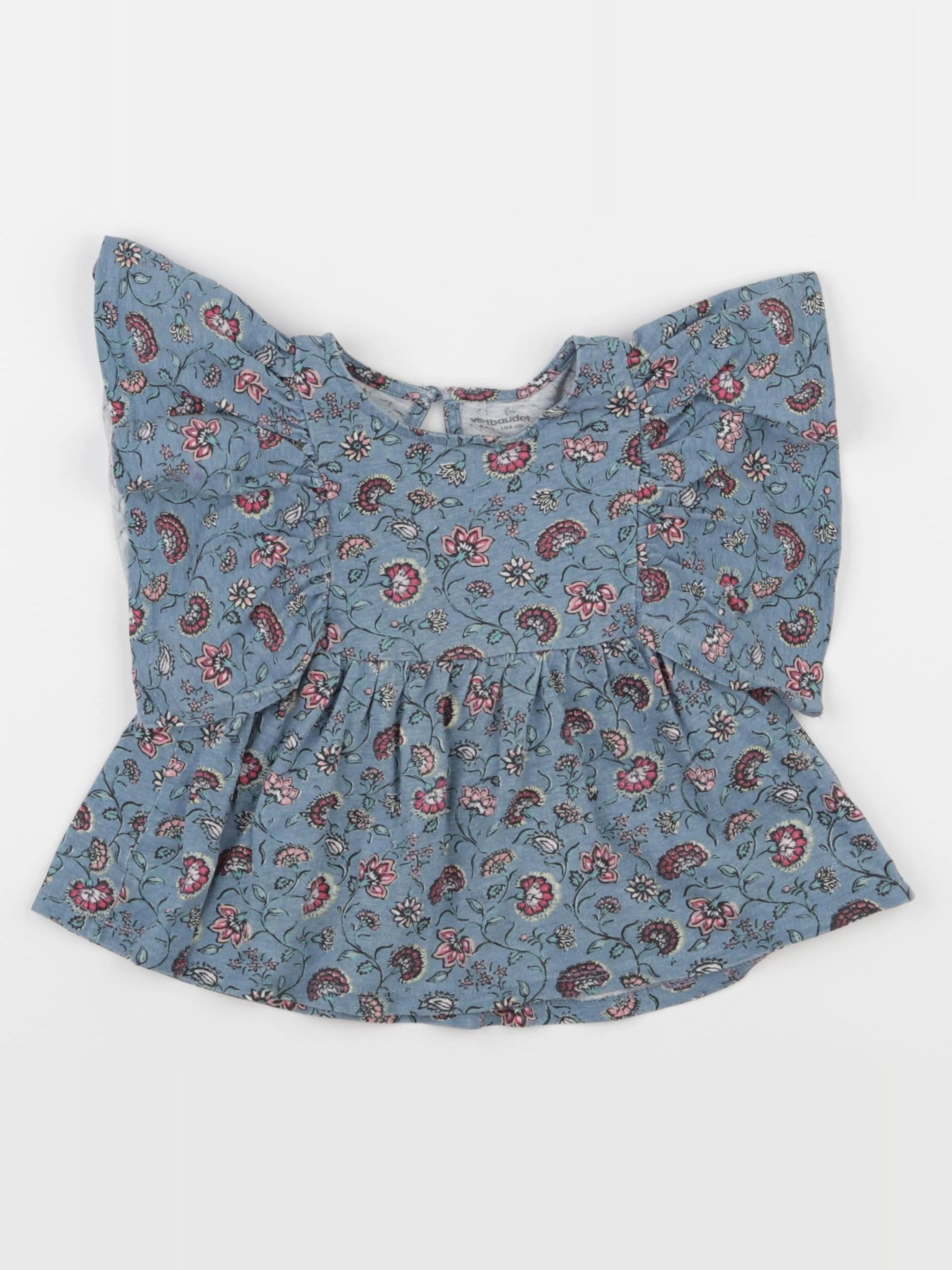 Vertbaudet - tee-shirt bleu - 4 ans