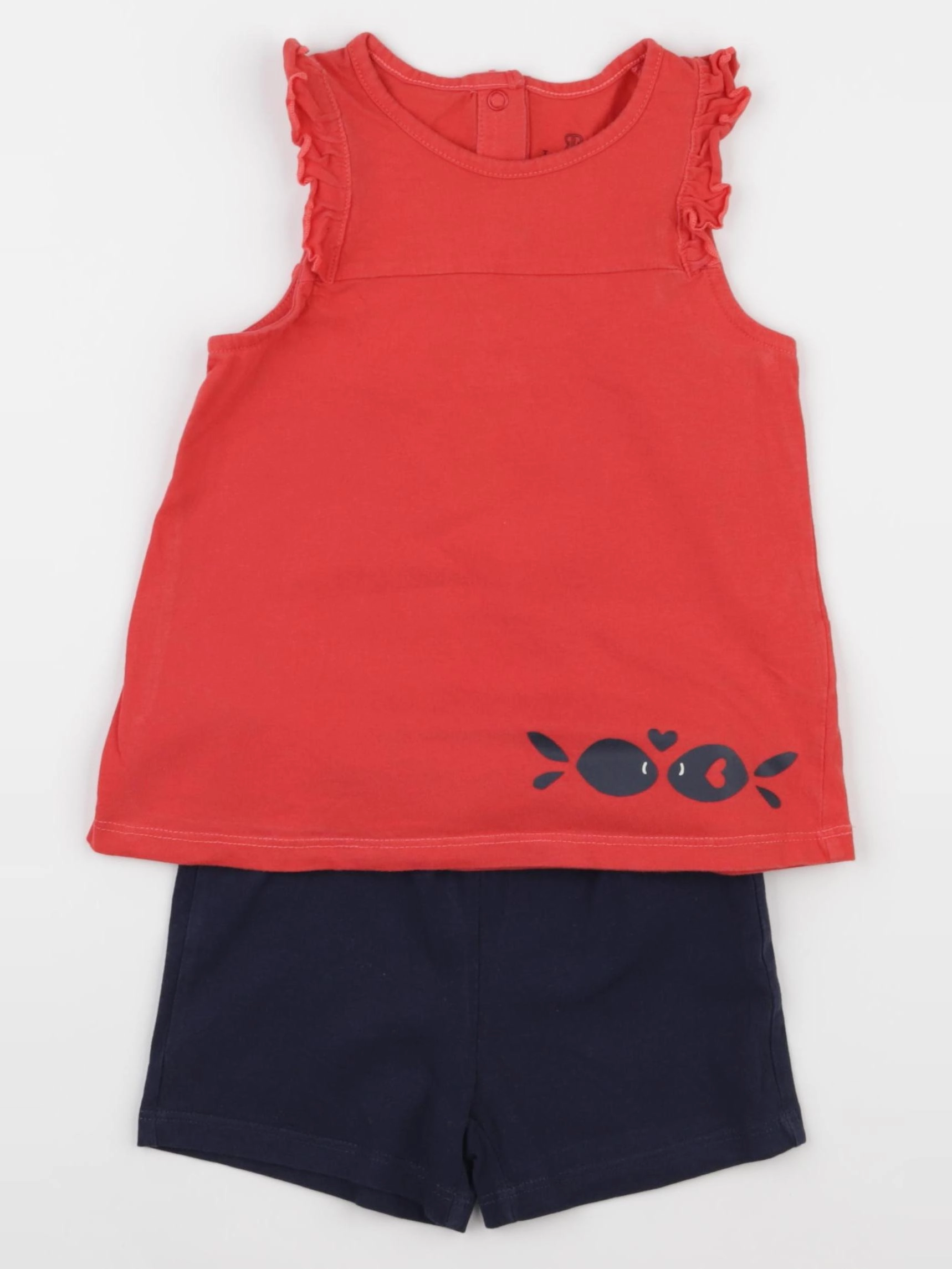 La Redoute - ensemble rouge - 3 ans
