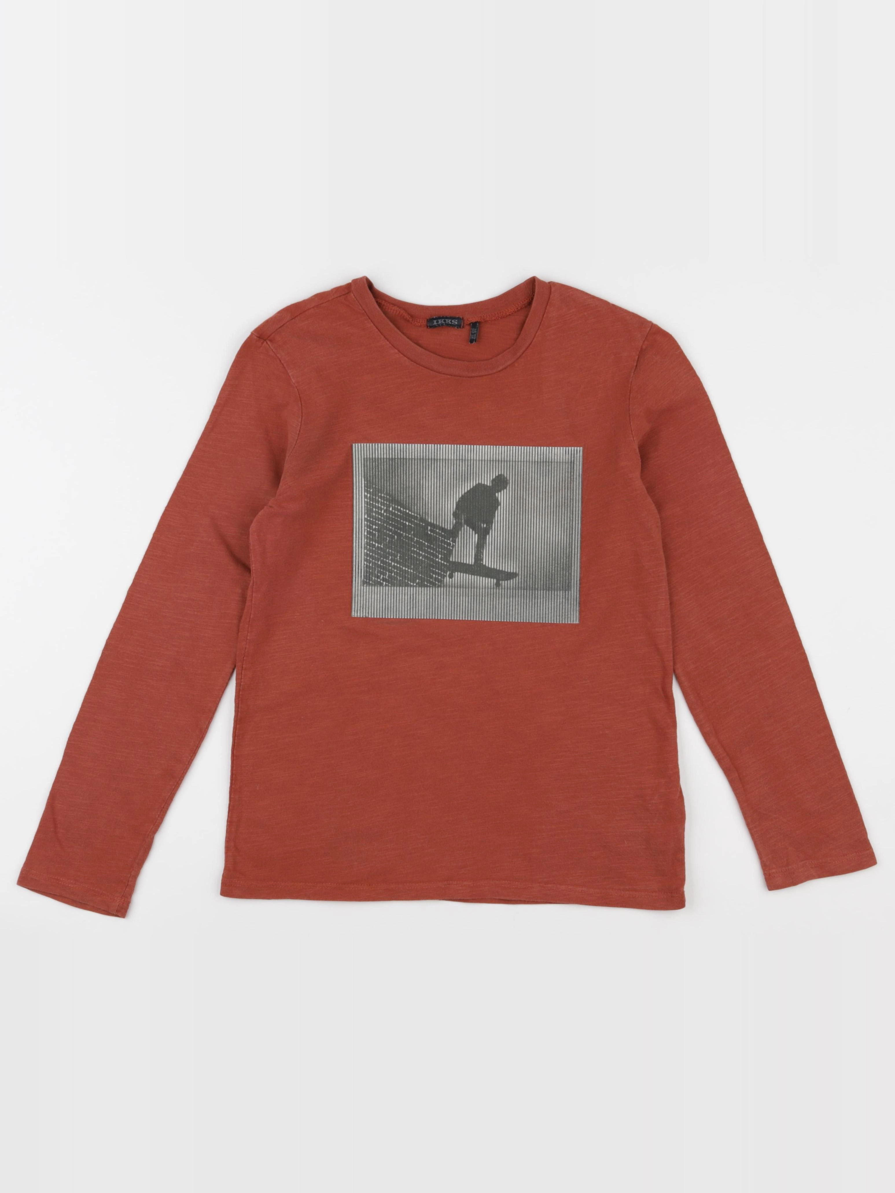 IKKS - tee-shirt marron - 10 ans