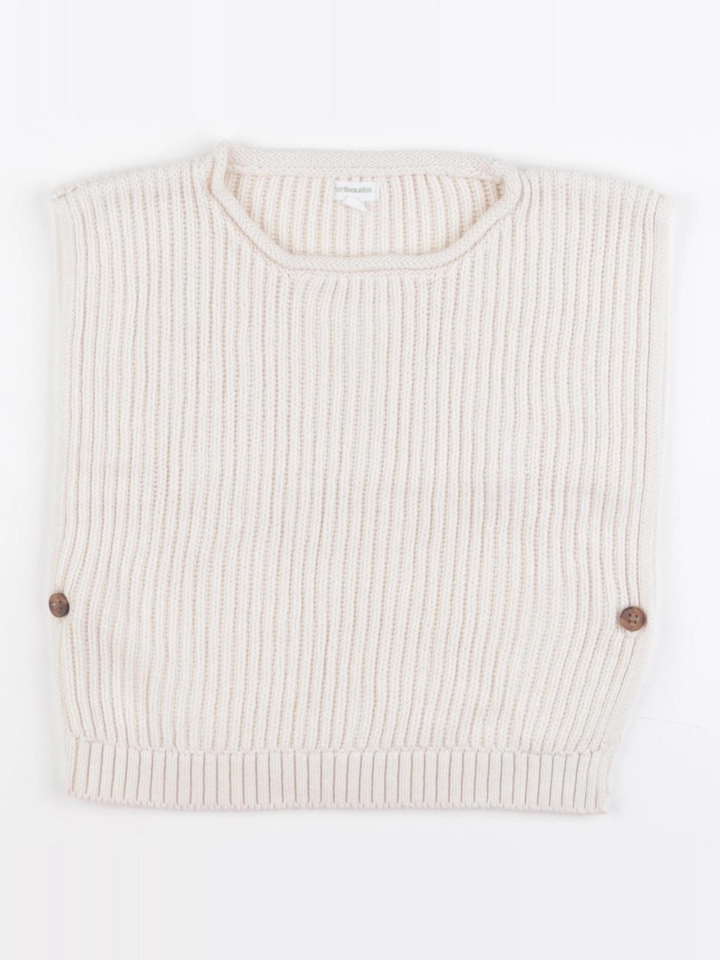 Vertbaudet - pull beige - 2 ans