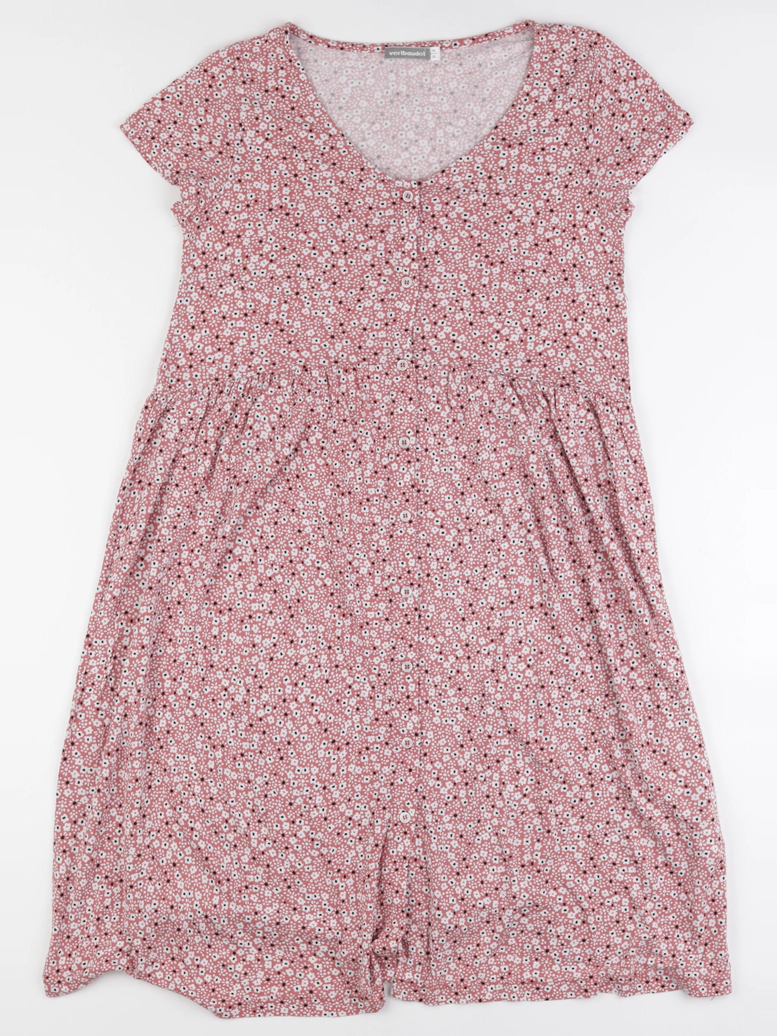 Vertbaudet - robe grossesse rose, blanc - 34 à 36