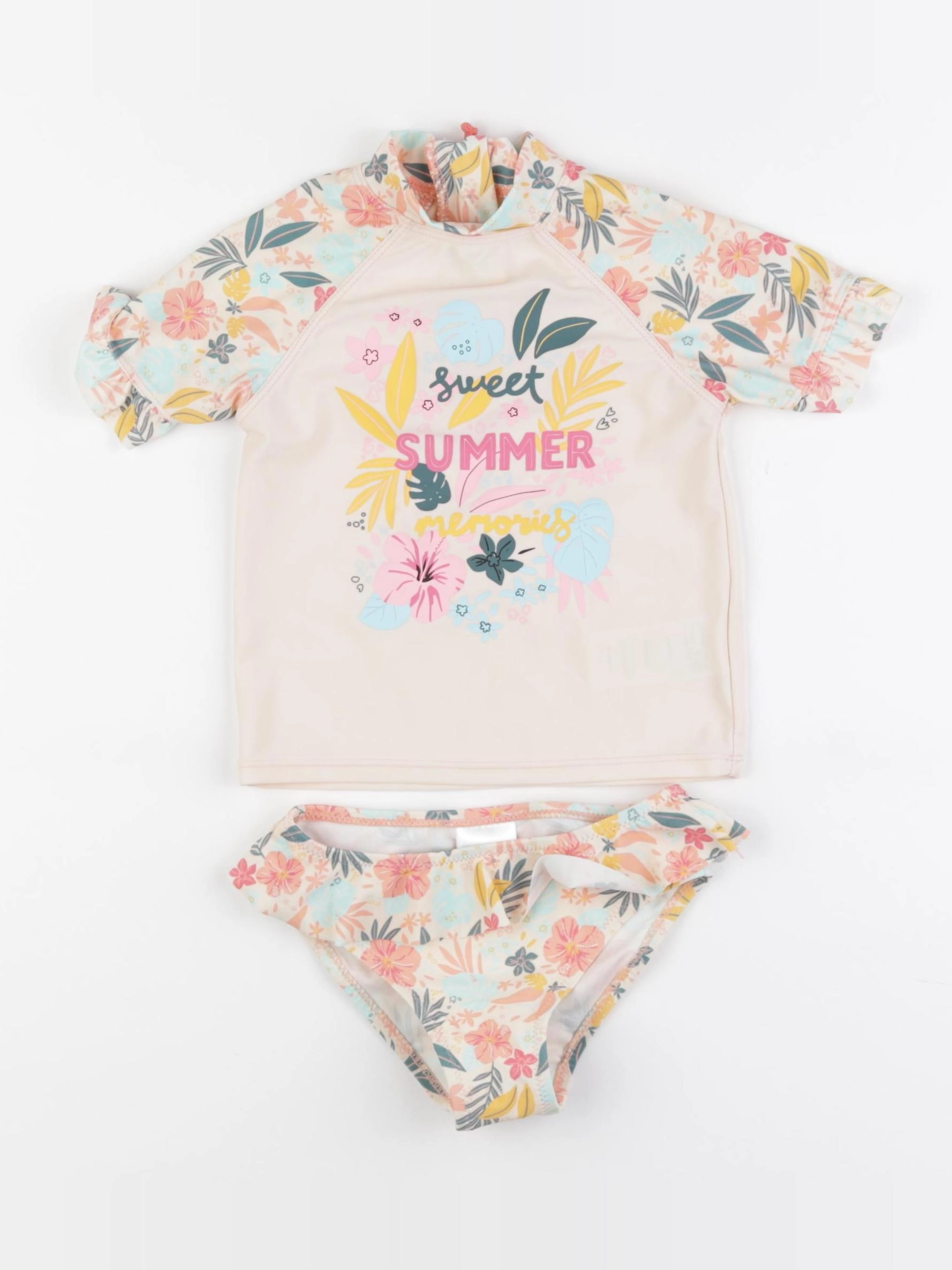 Vertbaudet - maillot de bain rose - 3 ans