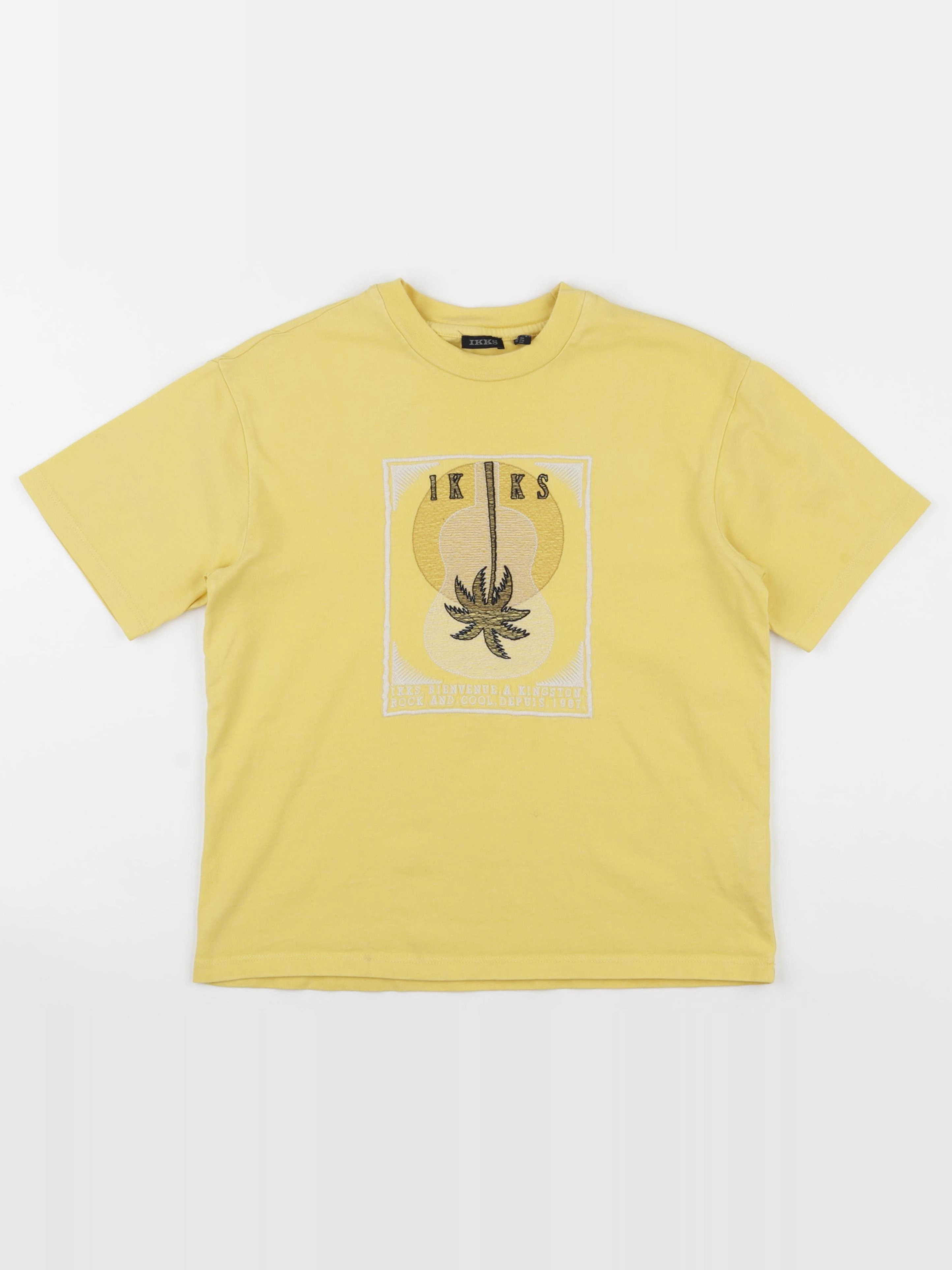 IKKS - tee-shirt jaune - 8 ans