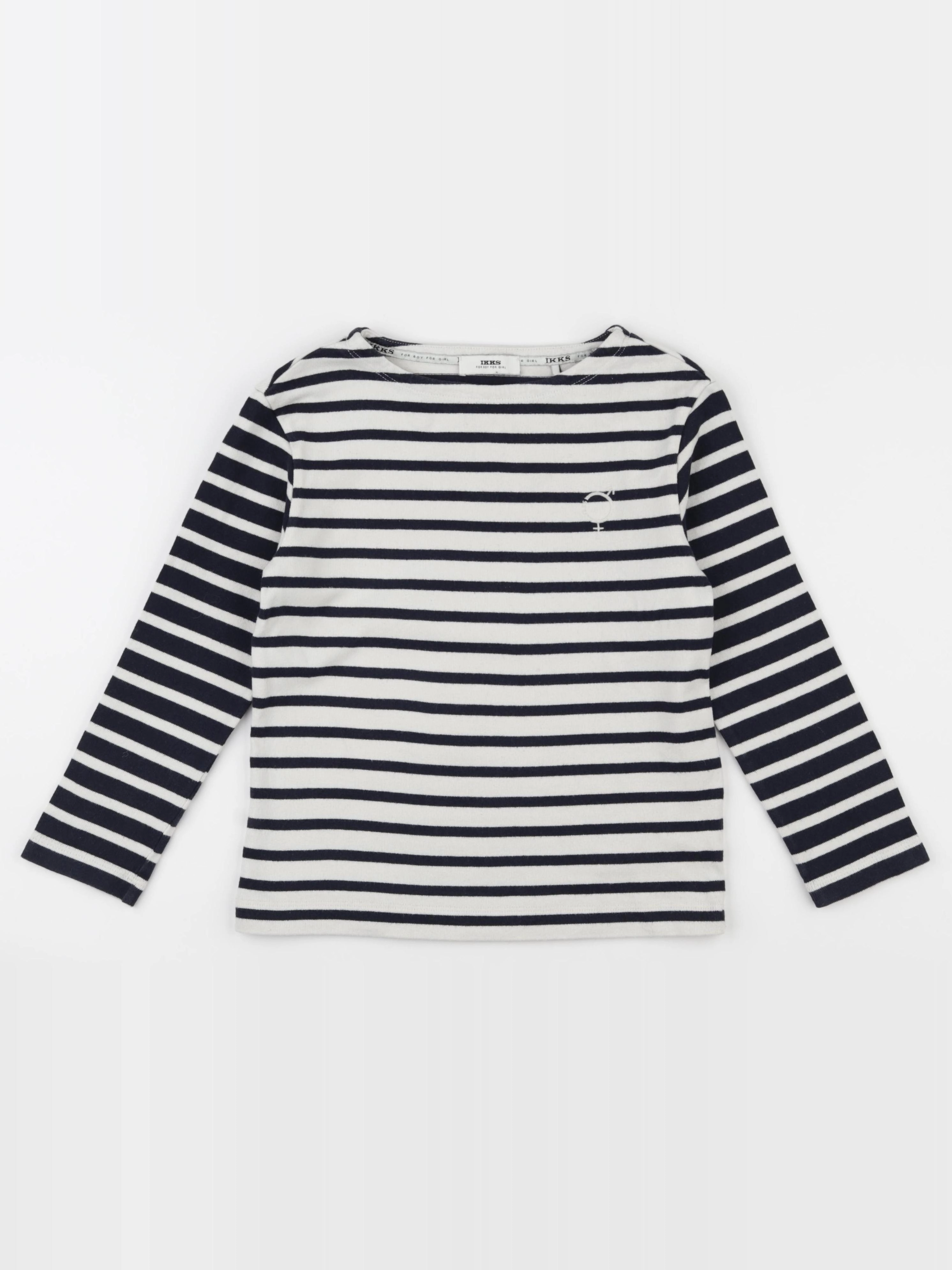 IKKS - tee-shirt vert, blanc, bleu - 8 ans