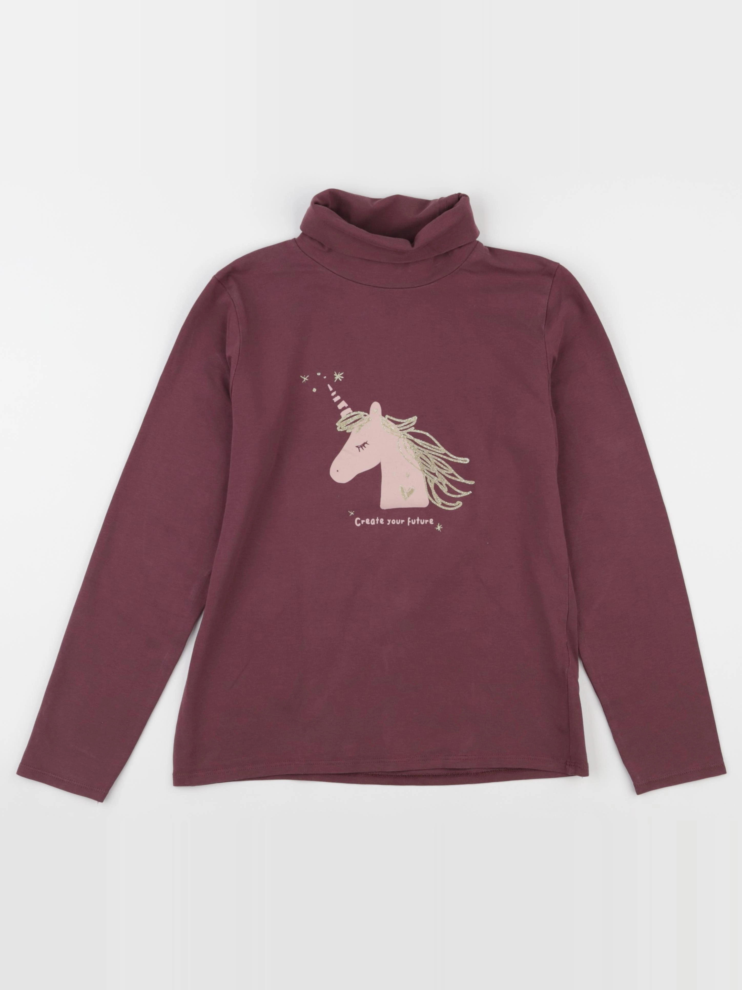 Vertbaudet - sous-pull violet - 12 ans