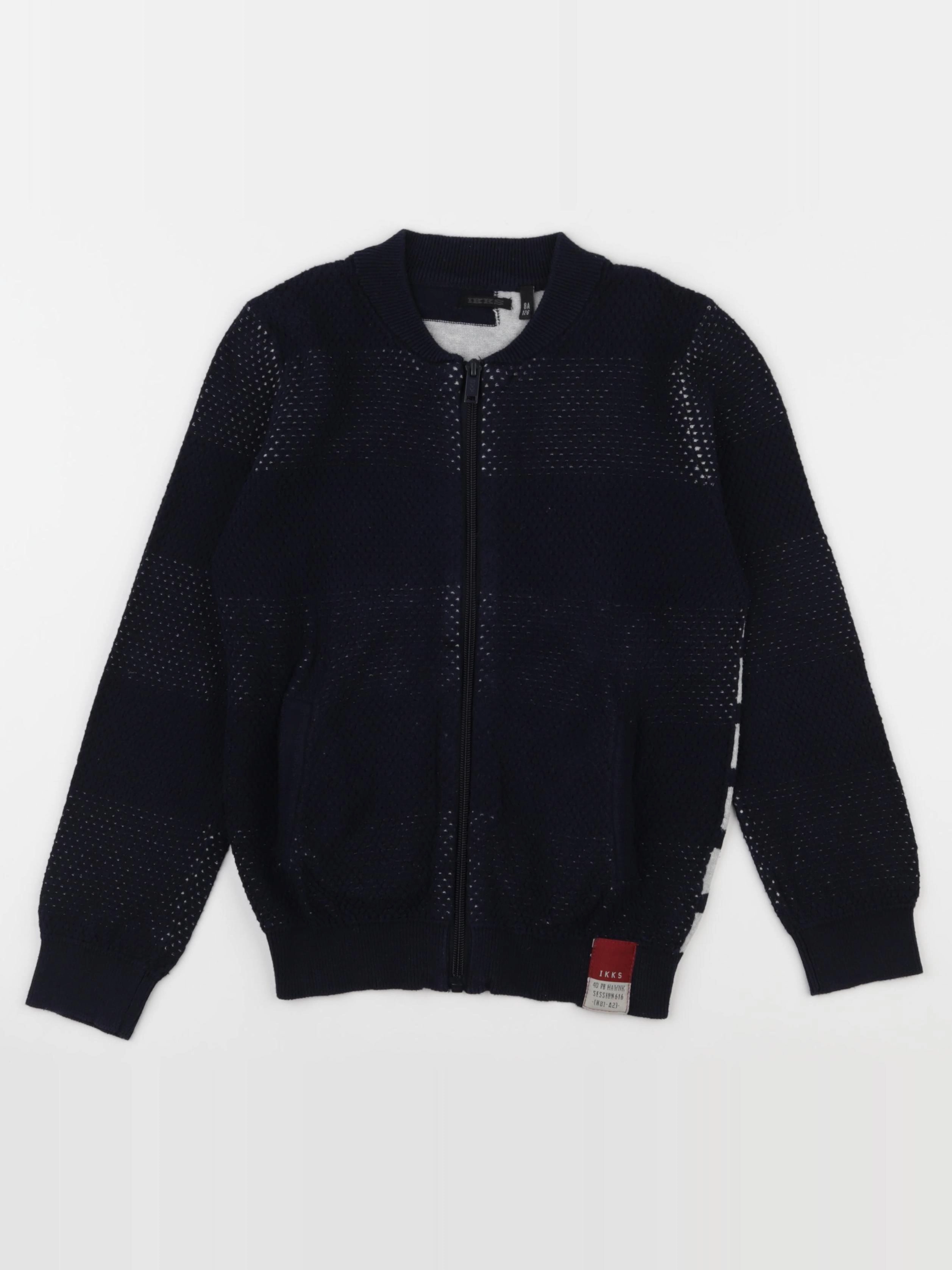 IKKS - gilet bleu - 8 ans