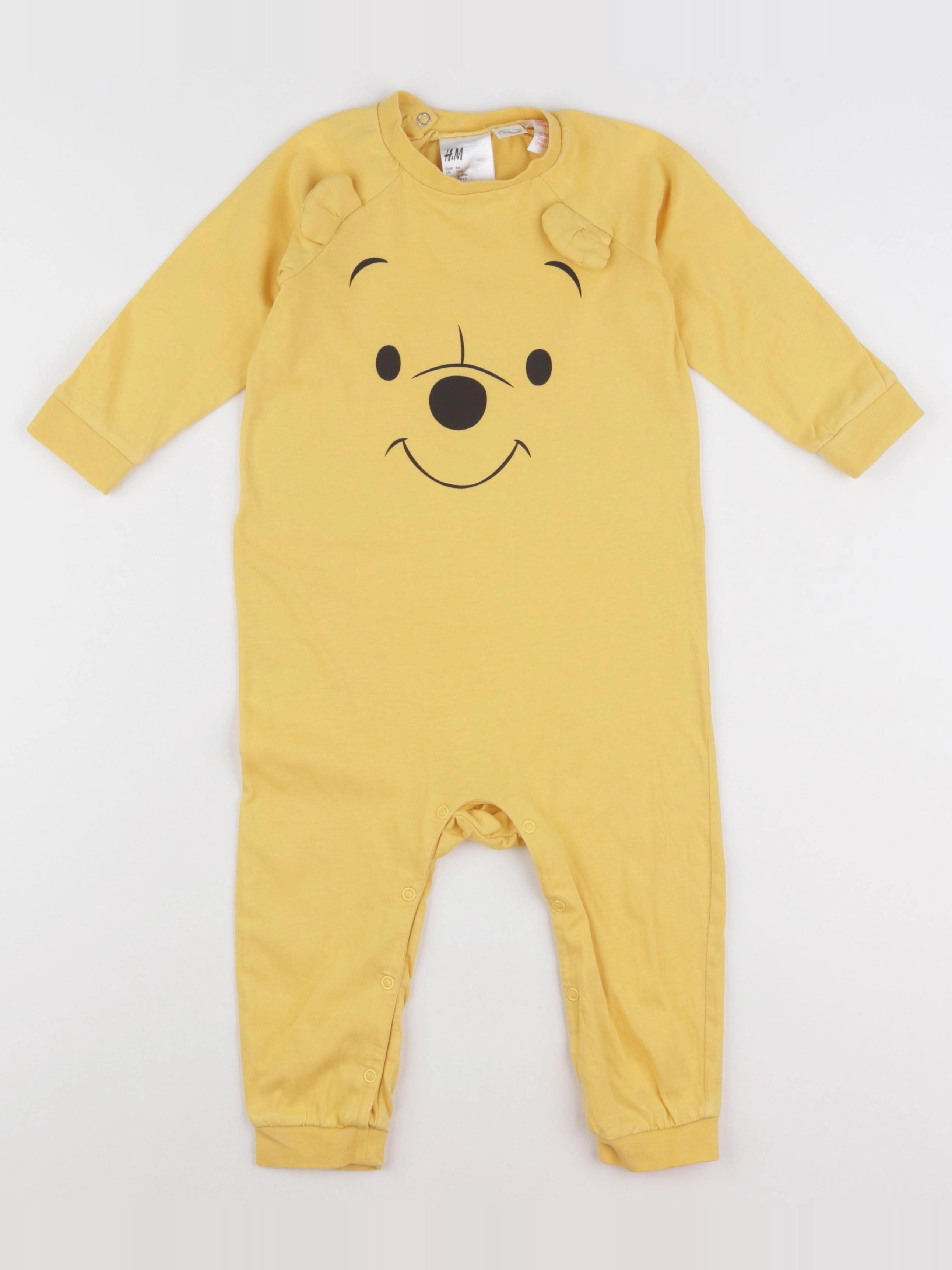 H&M - pyjama coton jaune - 12/18 mois