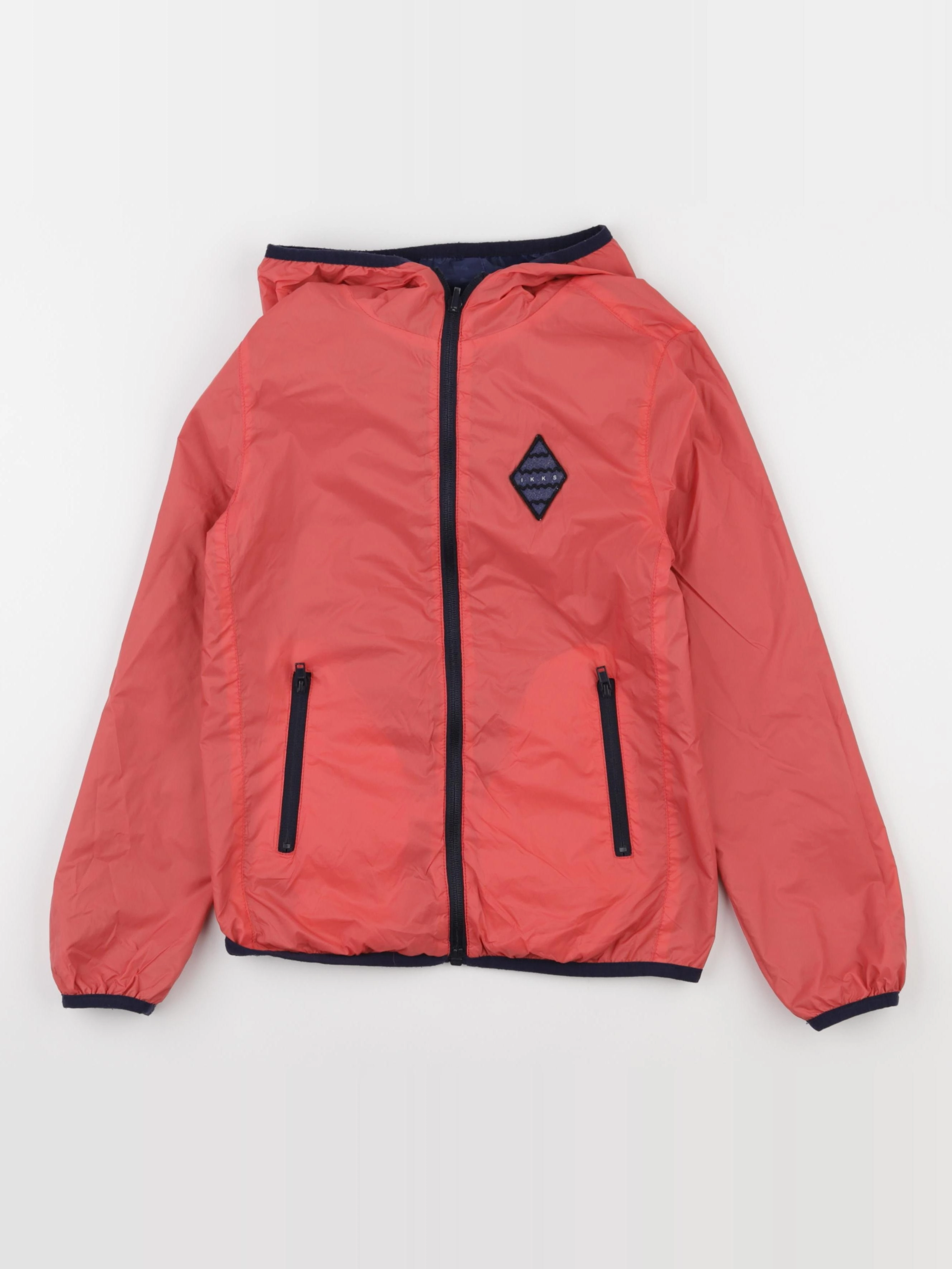 IKKS - coupe-vent réversible bleu - 8 ans