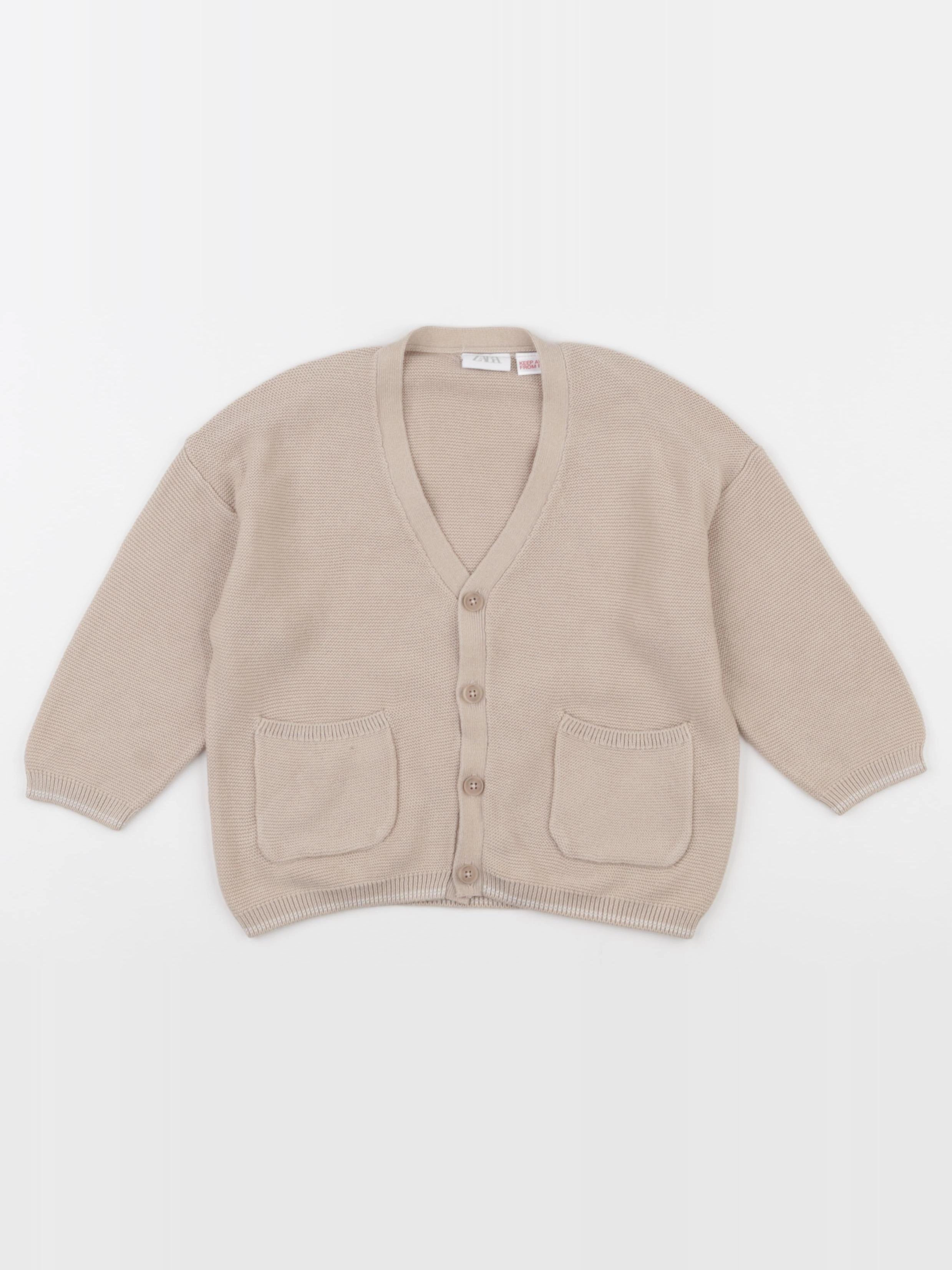 Zara - gilet beige - 12/18 mois