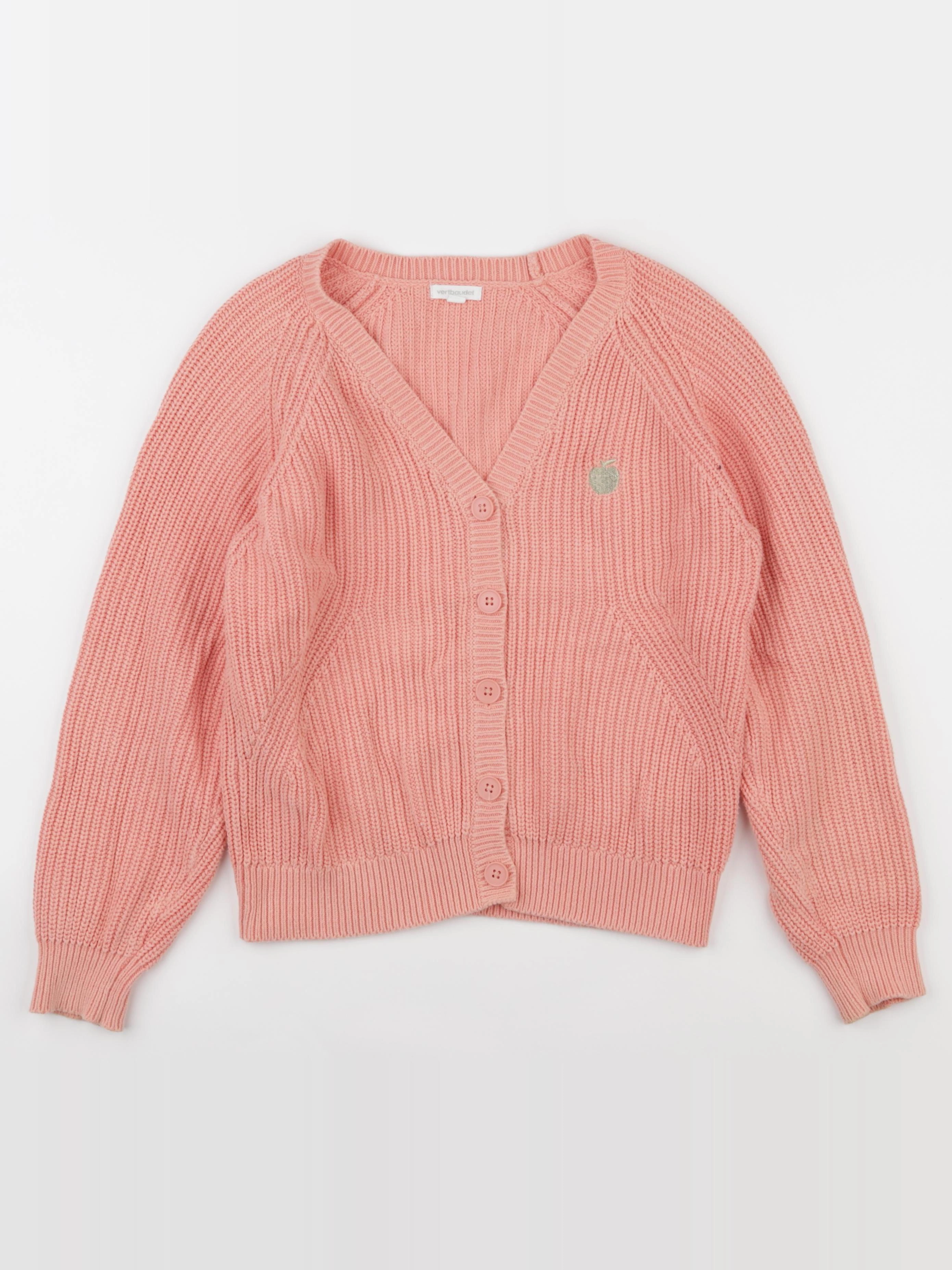Vertbaudet - gilet rose - 10 ans