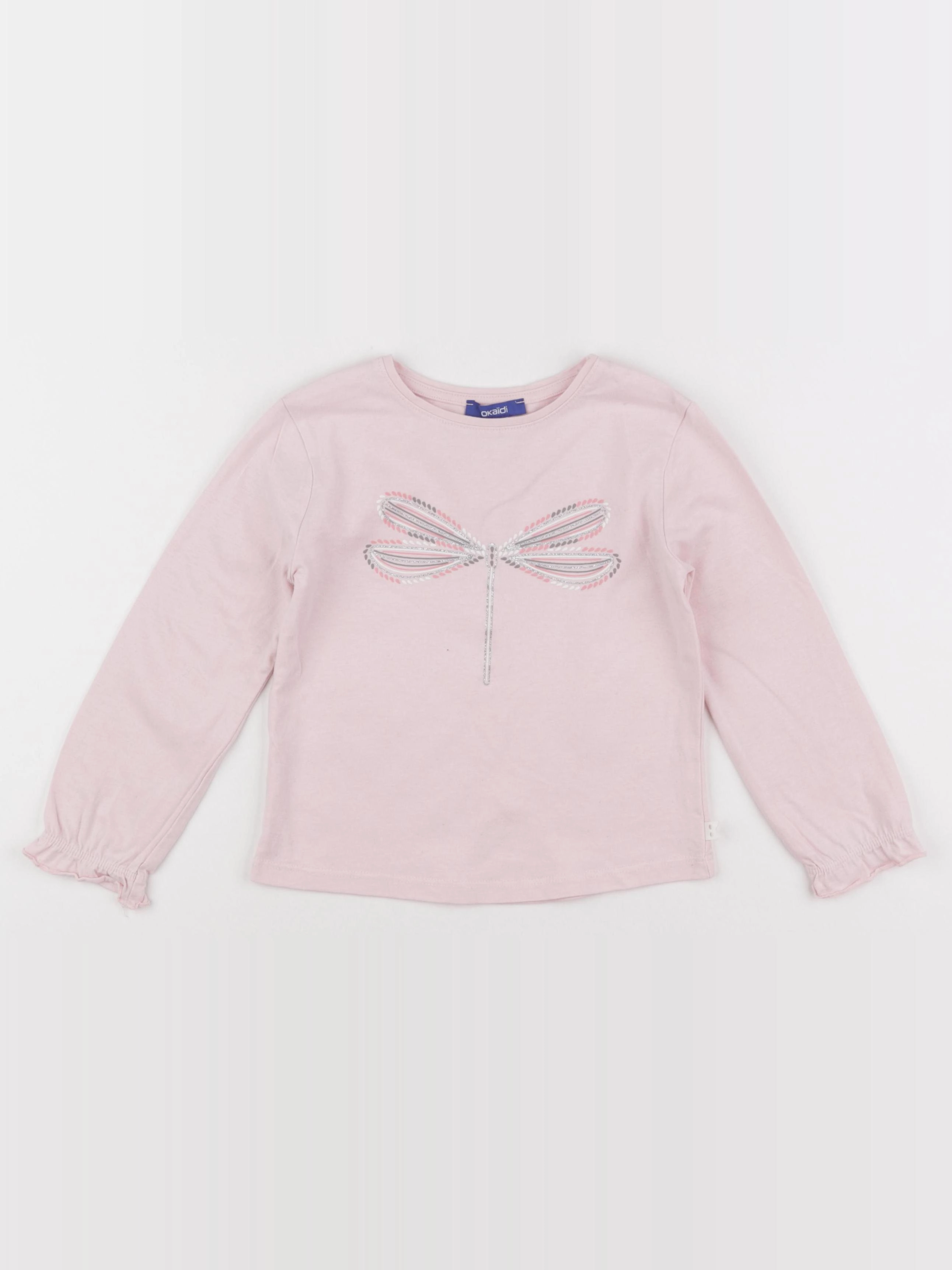 Okaidi - tee-shirt rose - 4 ans