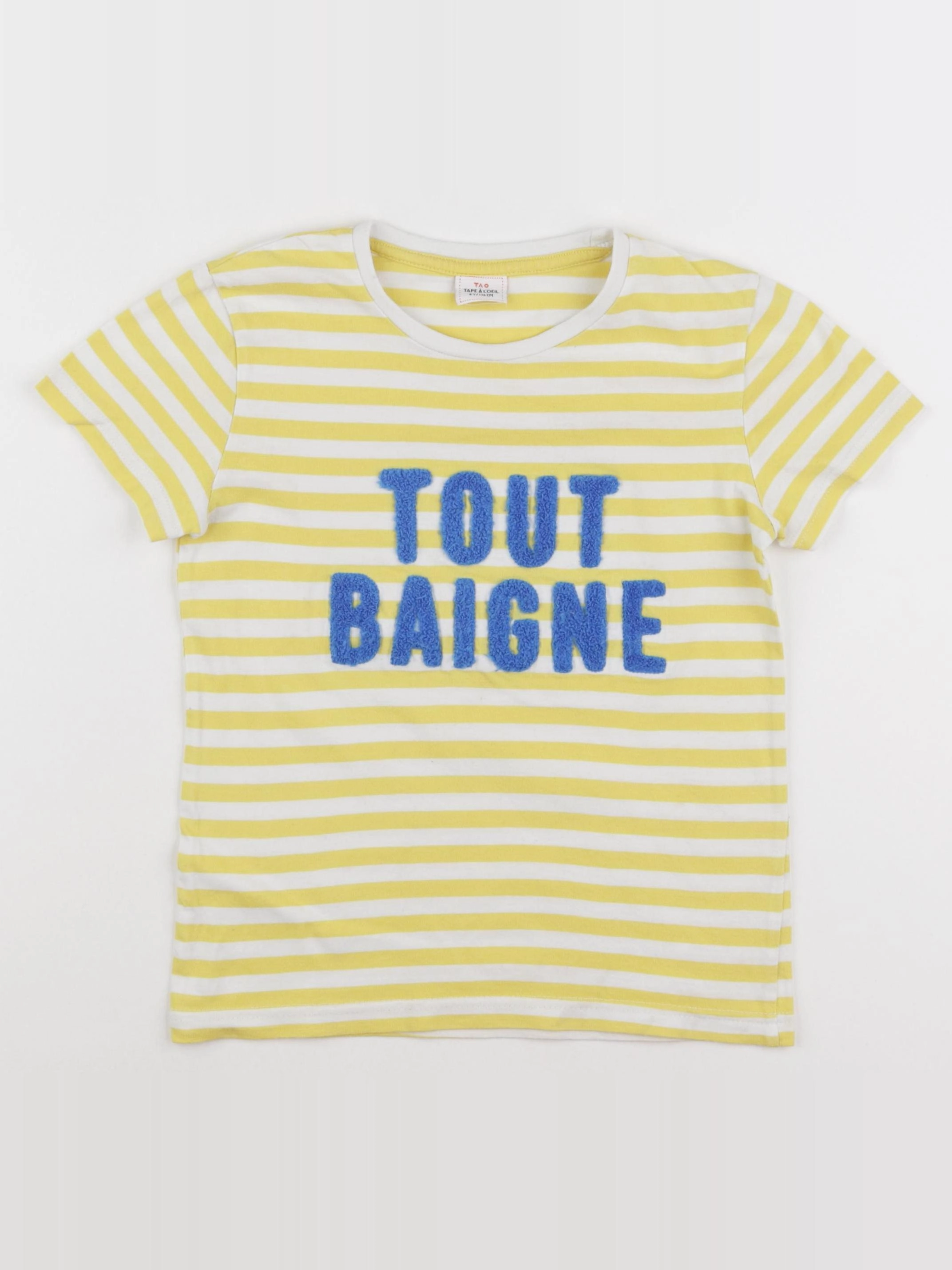 Tape à l'oeil - tee-shirt jaune, blanc - 6 ans