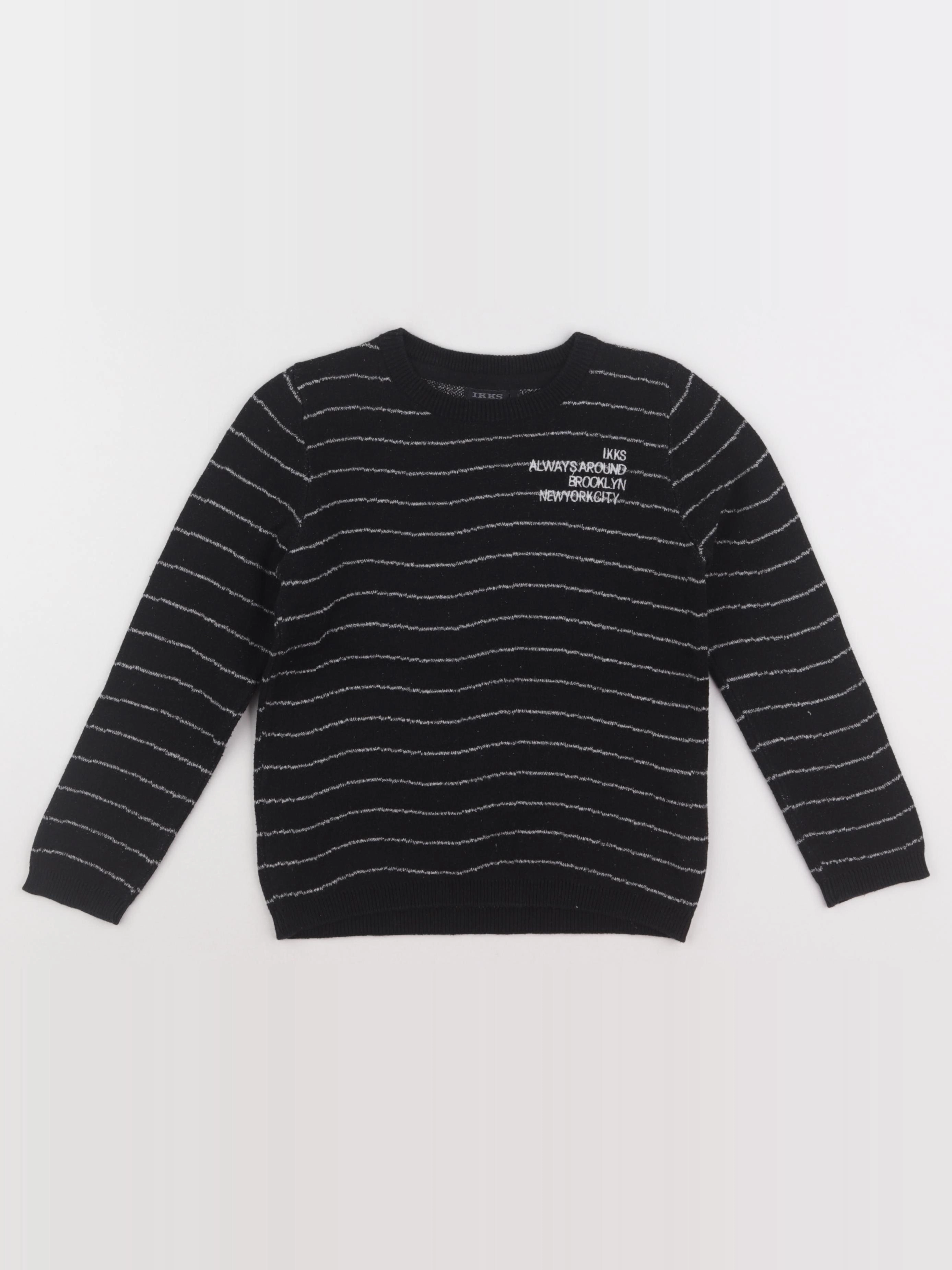 IKKS - pull noir - 6 ans