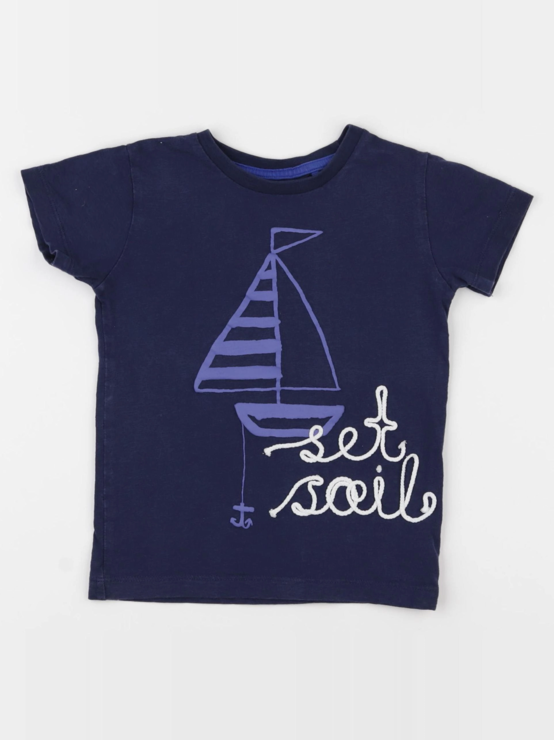 Next - tee-shirt bleu - 2/3 ans