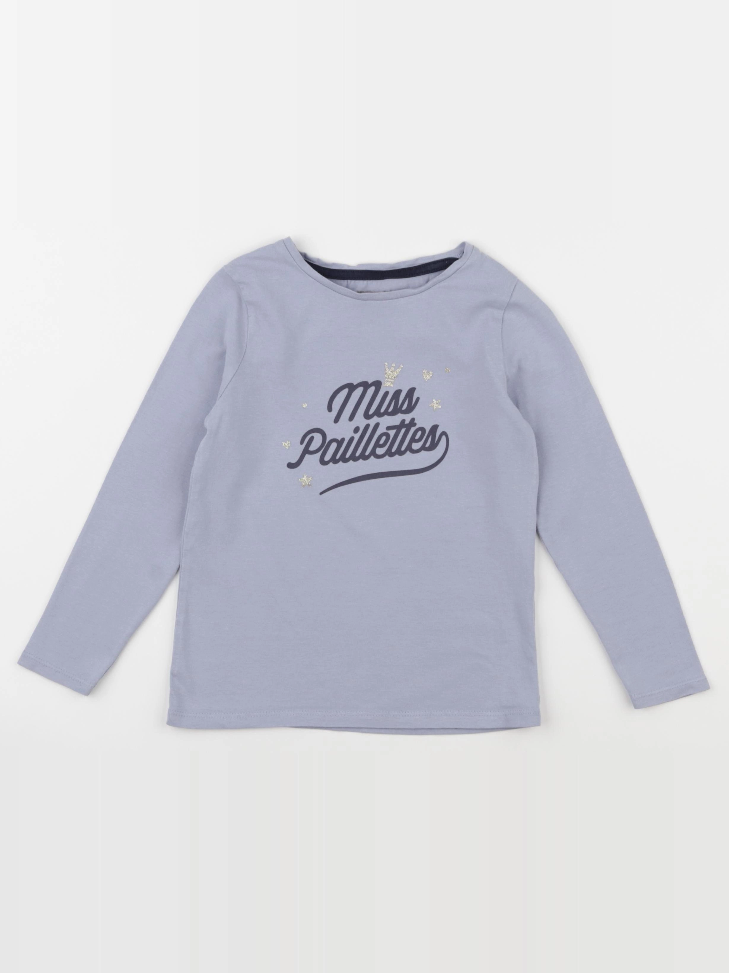 Vertbaudet - tee-shirt bleu - 6 ans