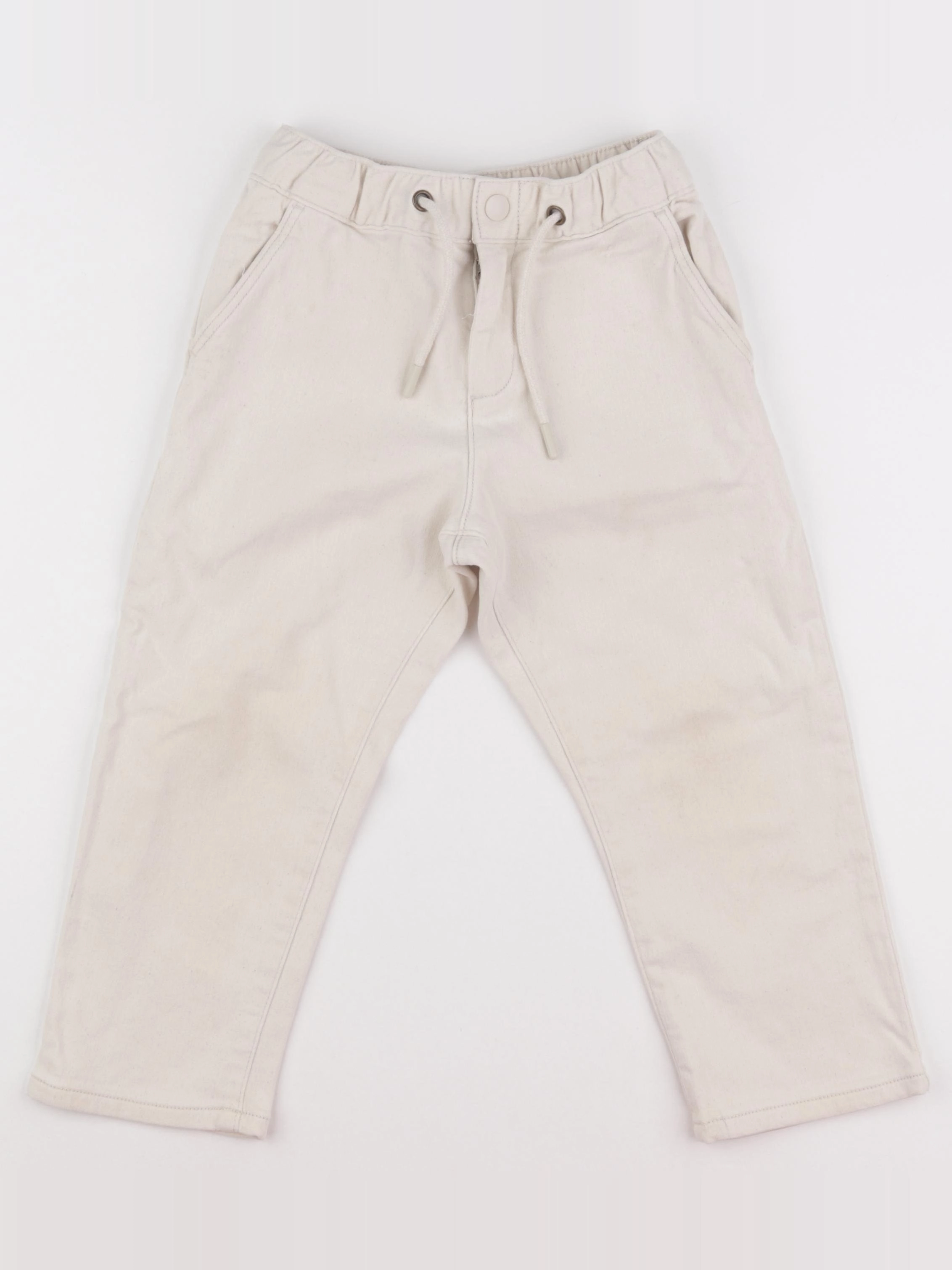 Monoprix - pantalon beige - 6 ans