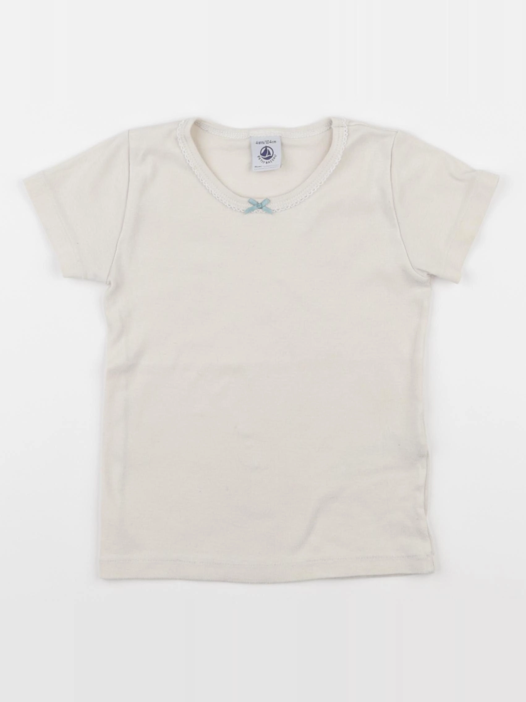Petit Bateau - maillot de corps beige - 4 ans