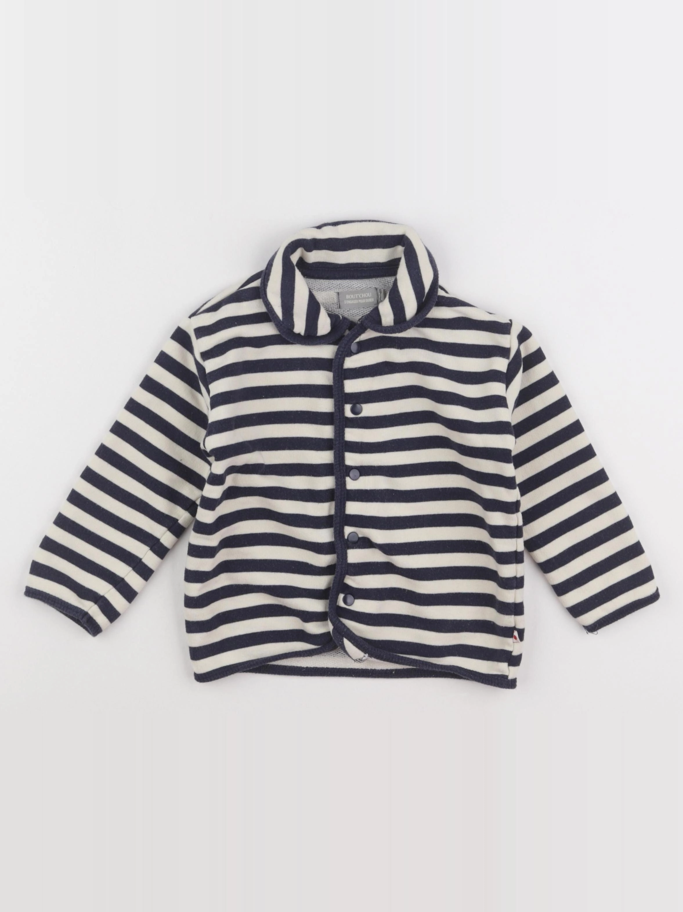 Boutchou - gilet beige, bleu - 36 mois