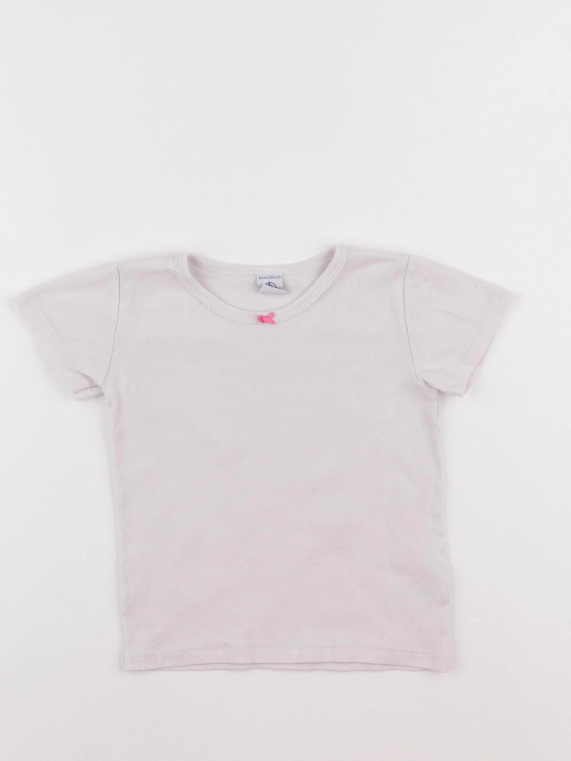 Petit Bateau - maillot de corps rose - 4 ans