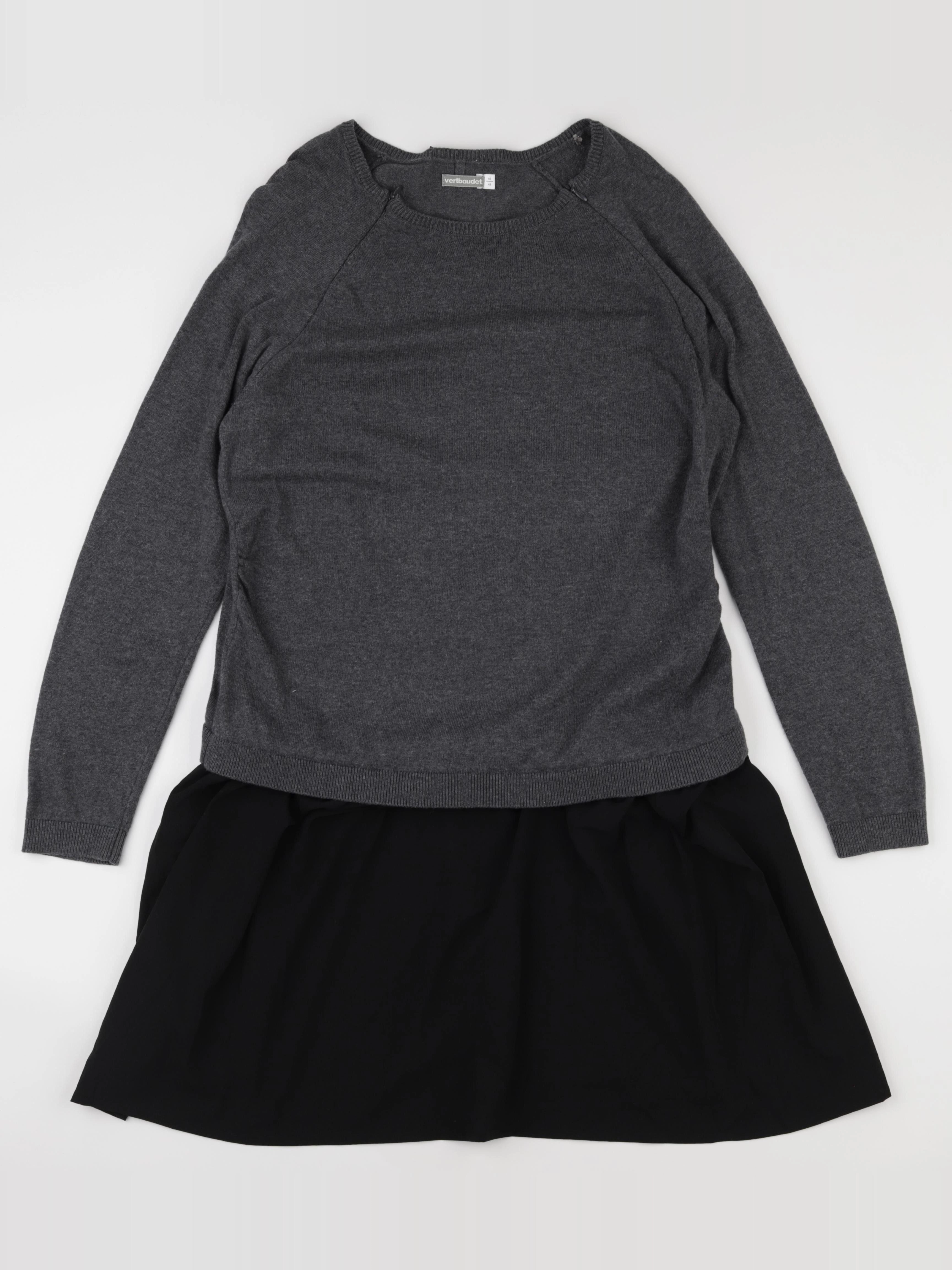 Vertbaudet - robe grossesse gris, noir - 46 à 48
