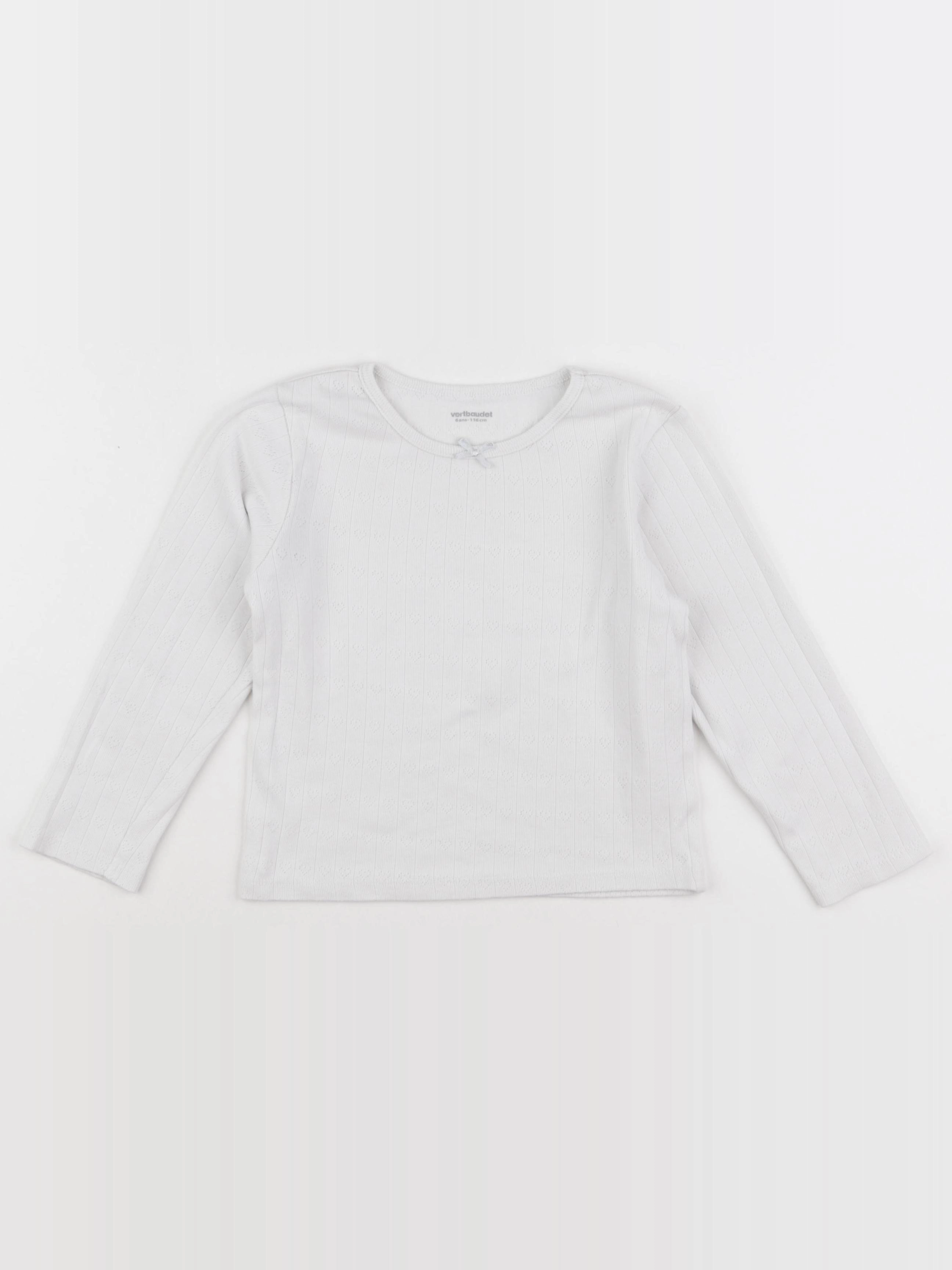 Vertbaudet - maillot de corps blanc - 6 ans