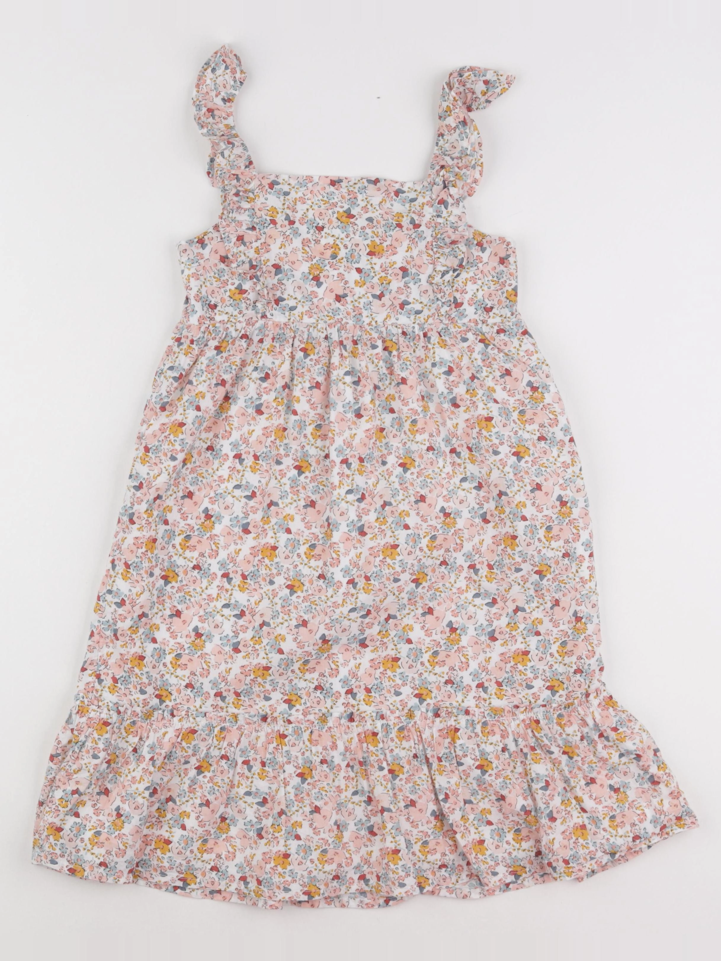 Vertbaudet - robe bleu, rose - 5 ans