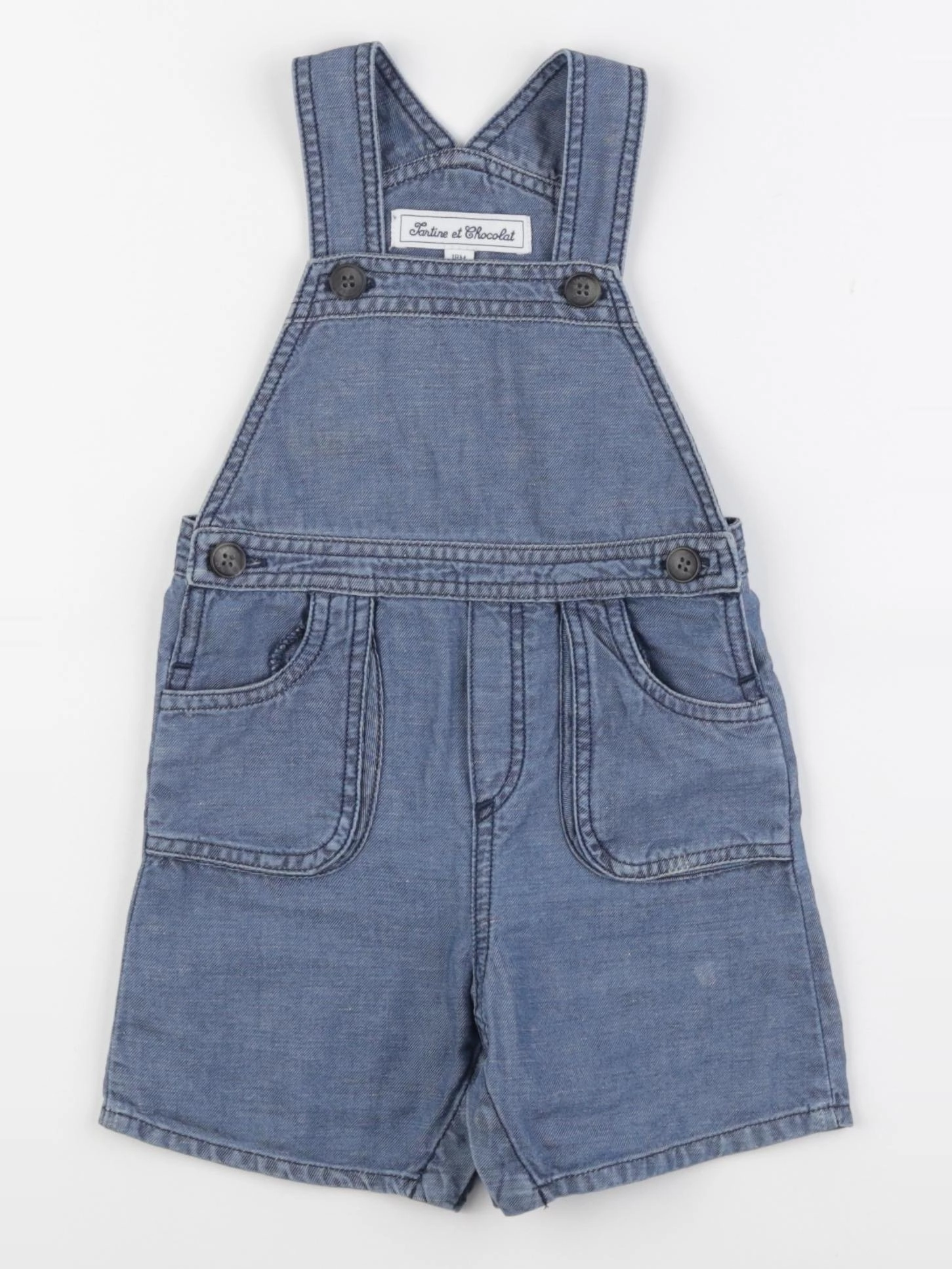Tartine & Chocolat - salopette bleu - 18 mois