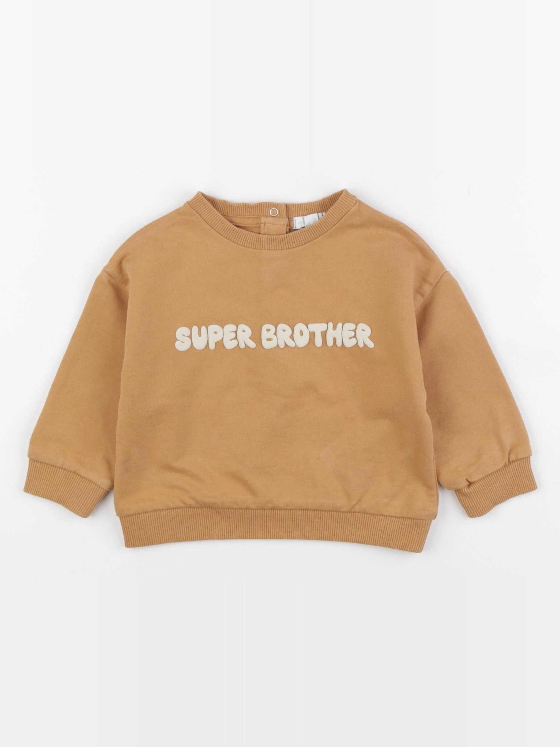 Vertbaudet - sweat marron - 18 mois