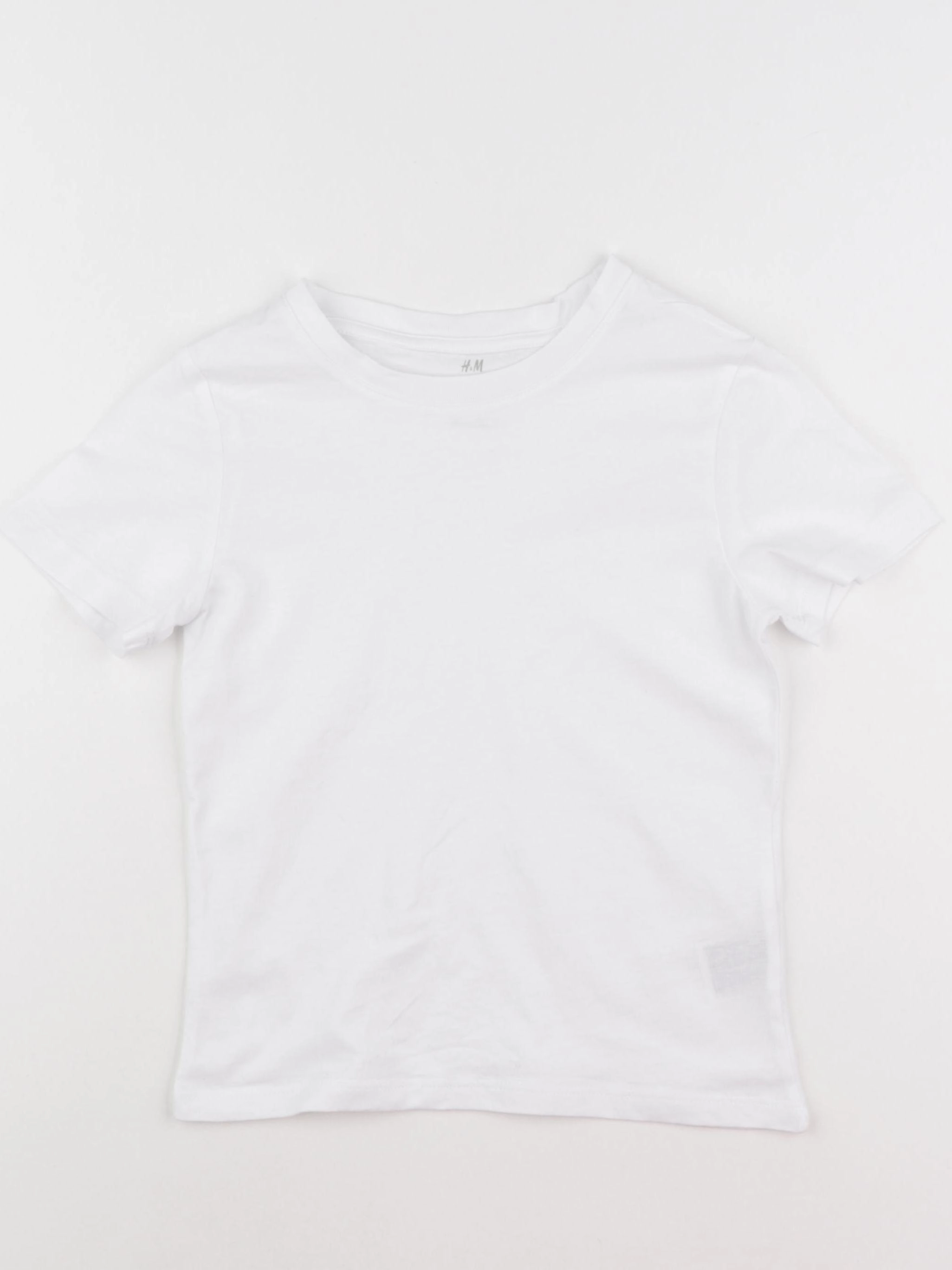 H&M - tee-shirt blanc - 4/6 ans