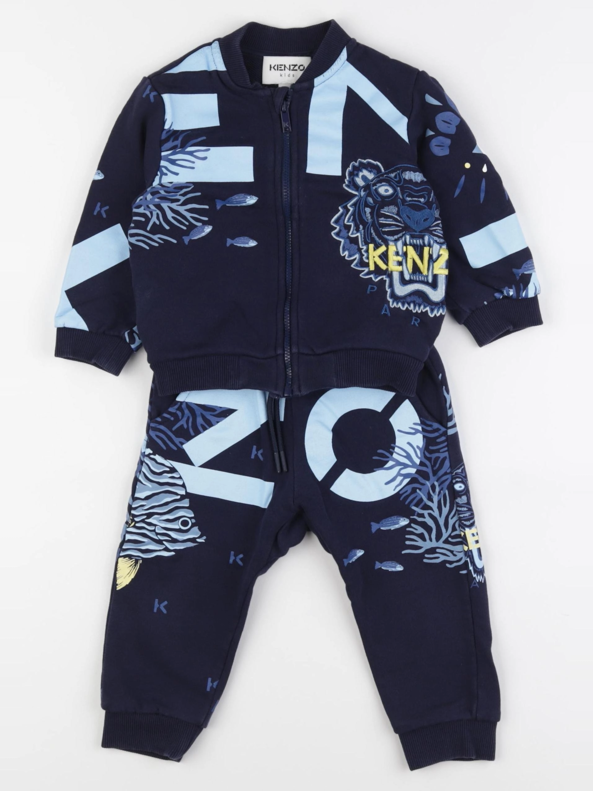 Kenzo - ensemble bleu - 18 mois