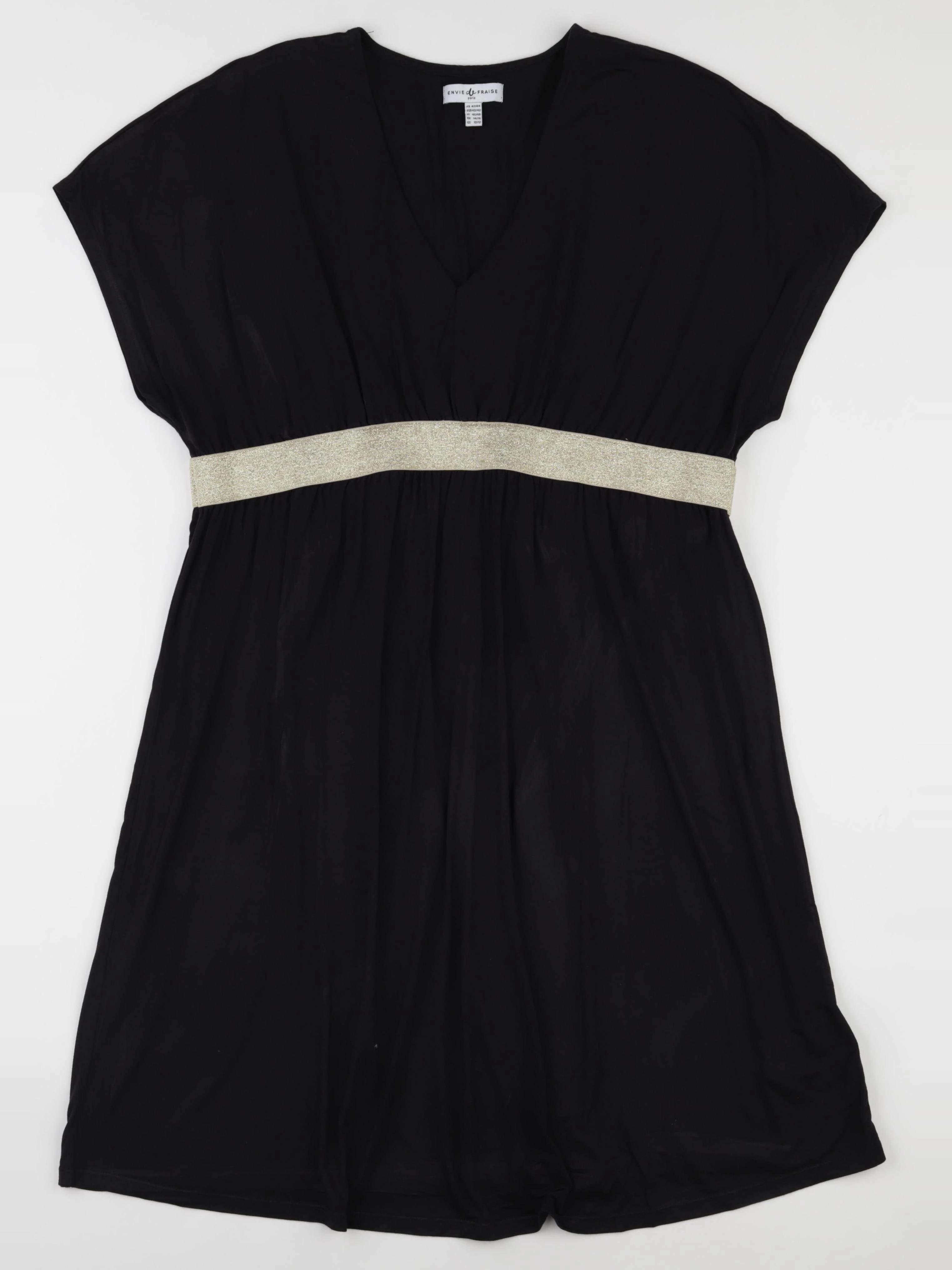 Envie de fraise - robe grossesse noir, or - 42 à 44