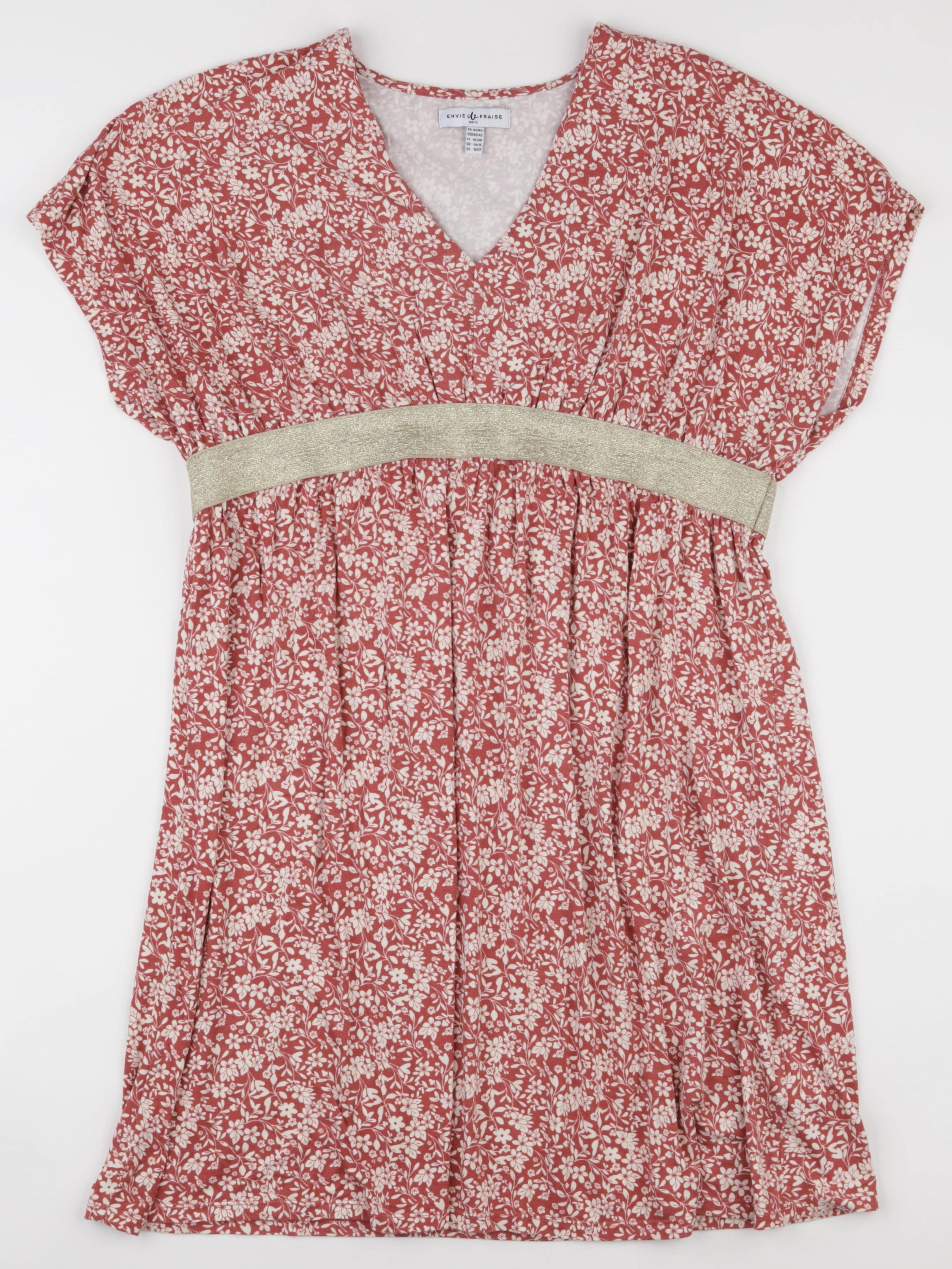 Envie de fraise - tee-shirt grossesse blanc, rose - 42 à 44