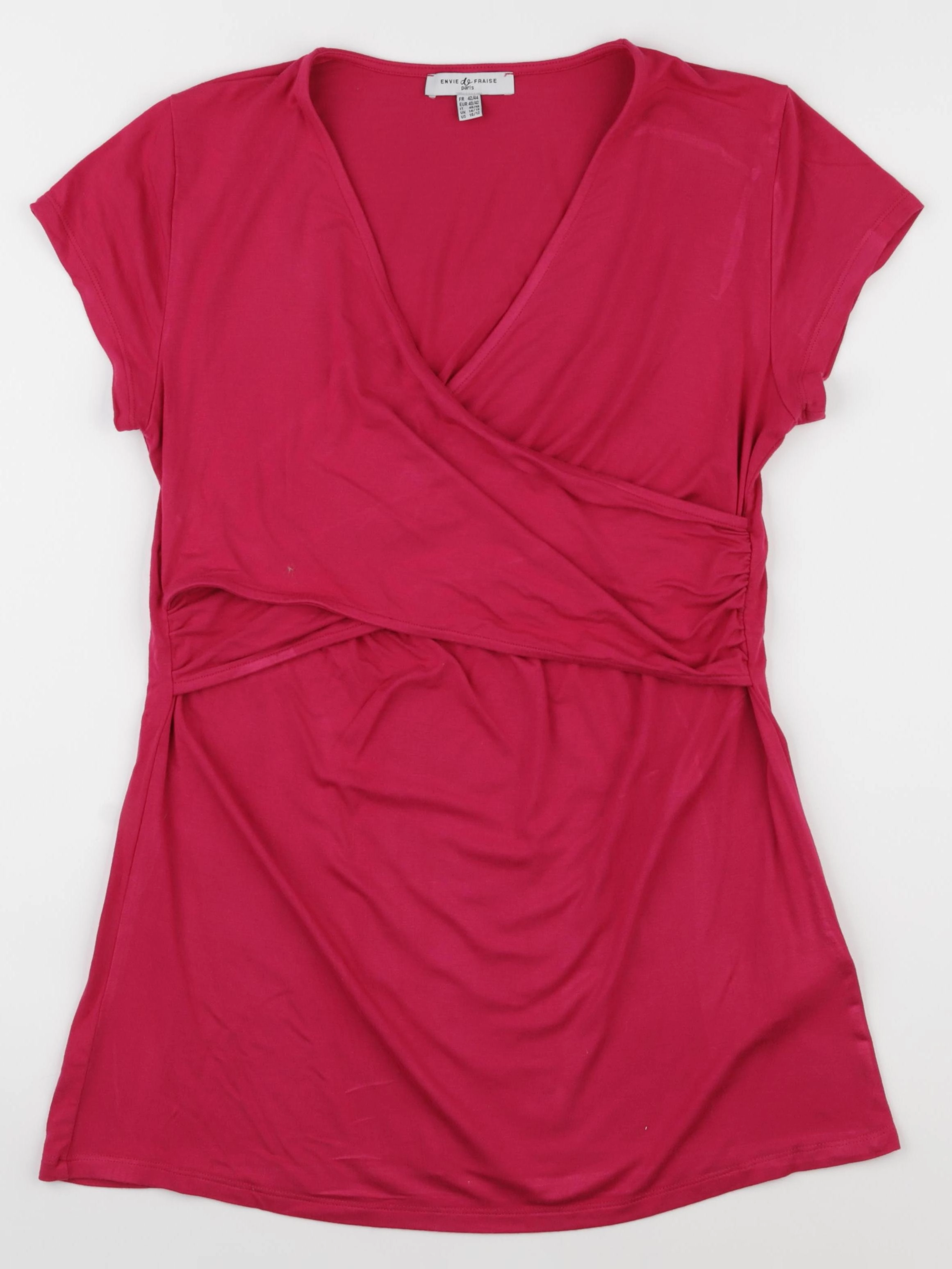 Envie de fraise - tee-shirt grossesse, allaitement rose - 42 à 44