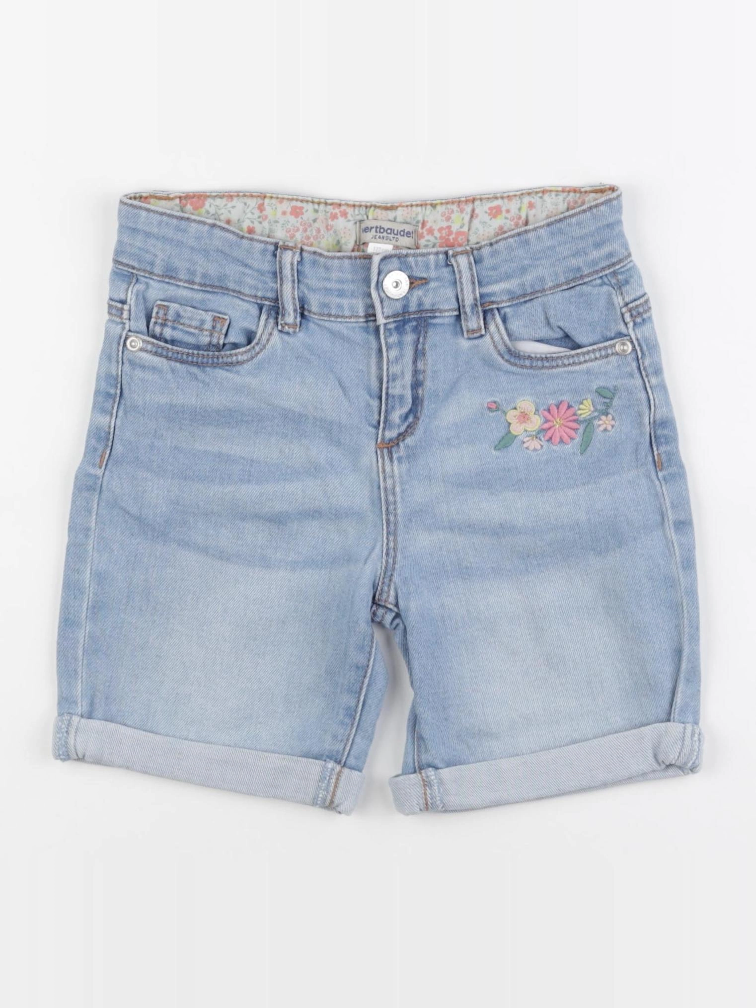 Vertbaudet - short bleu - 7 ans