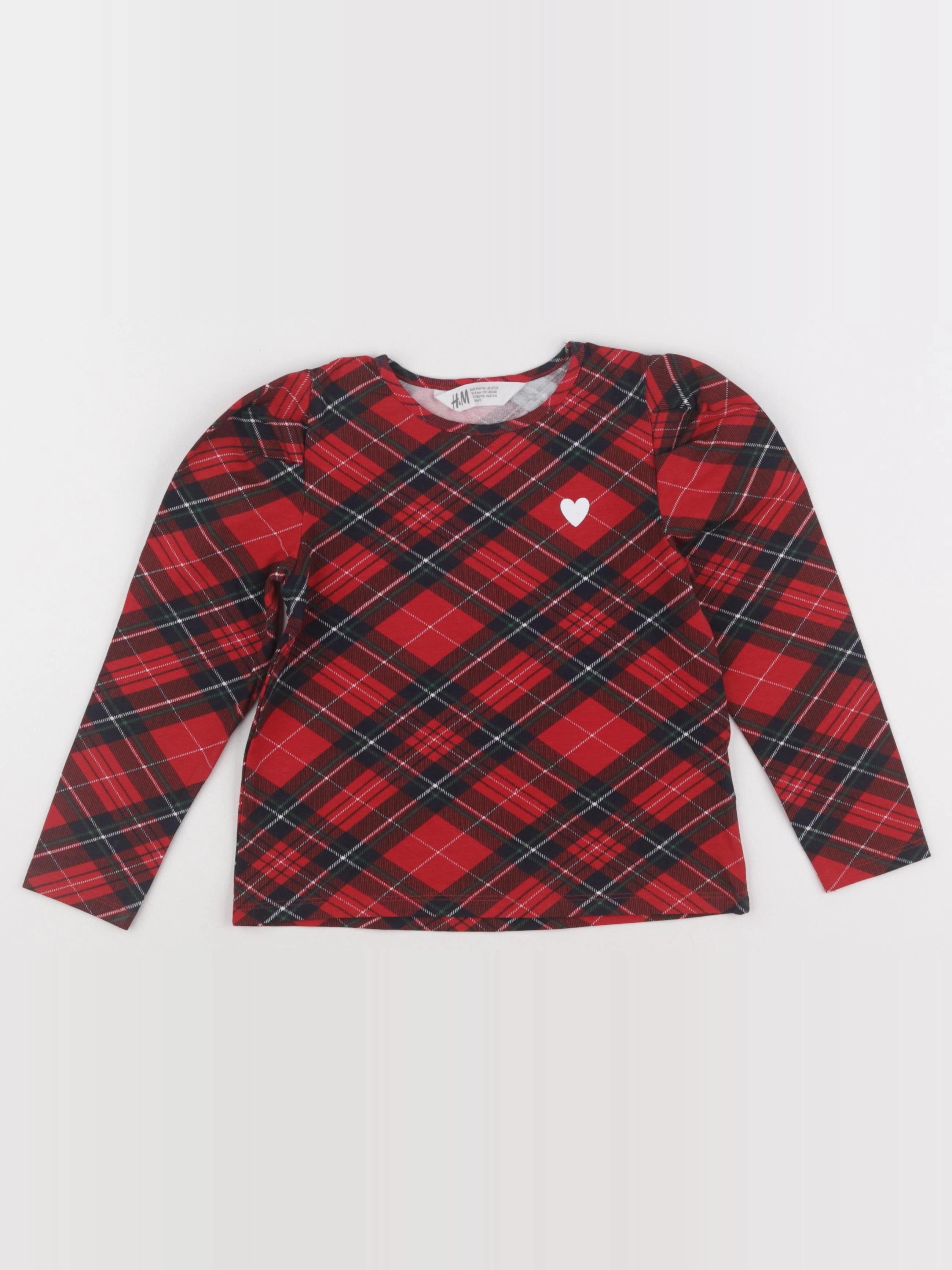 H&M - tee-shirt rouge - 4/6 ans
