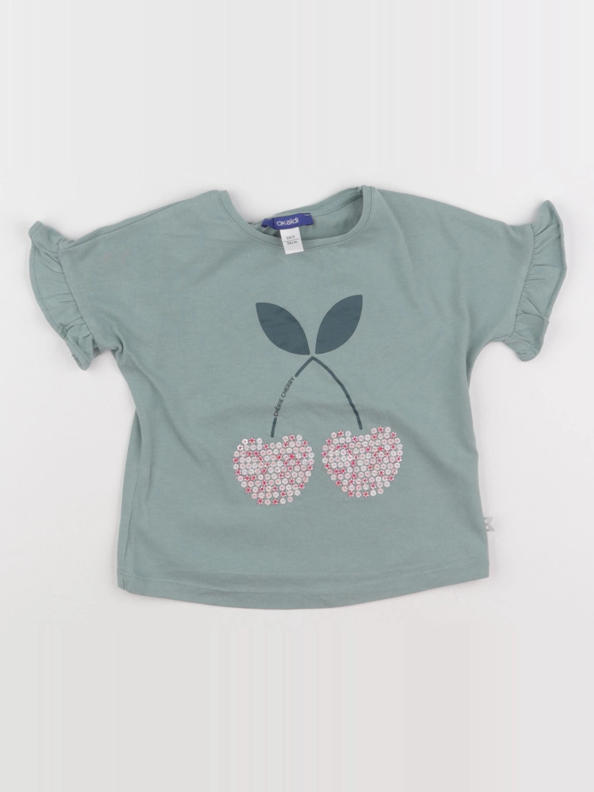 Okaidi - tee-shirt bleu - 3 ans