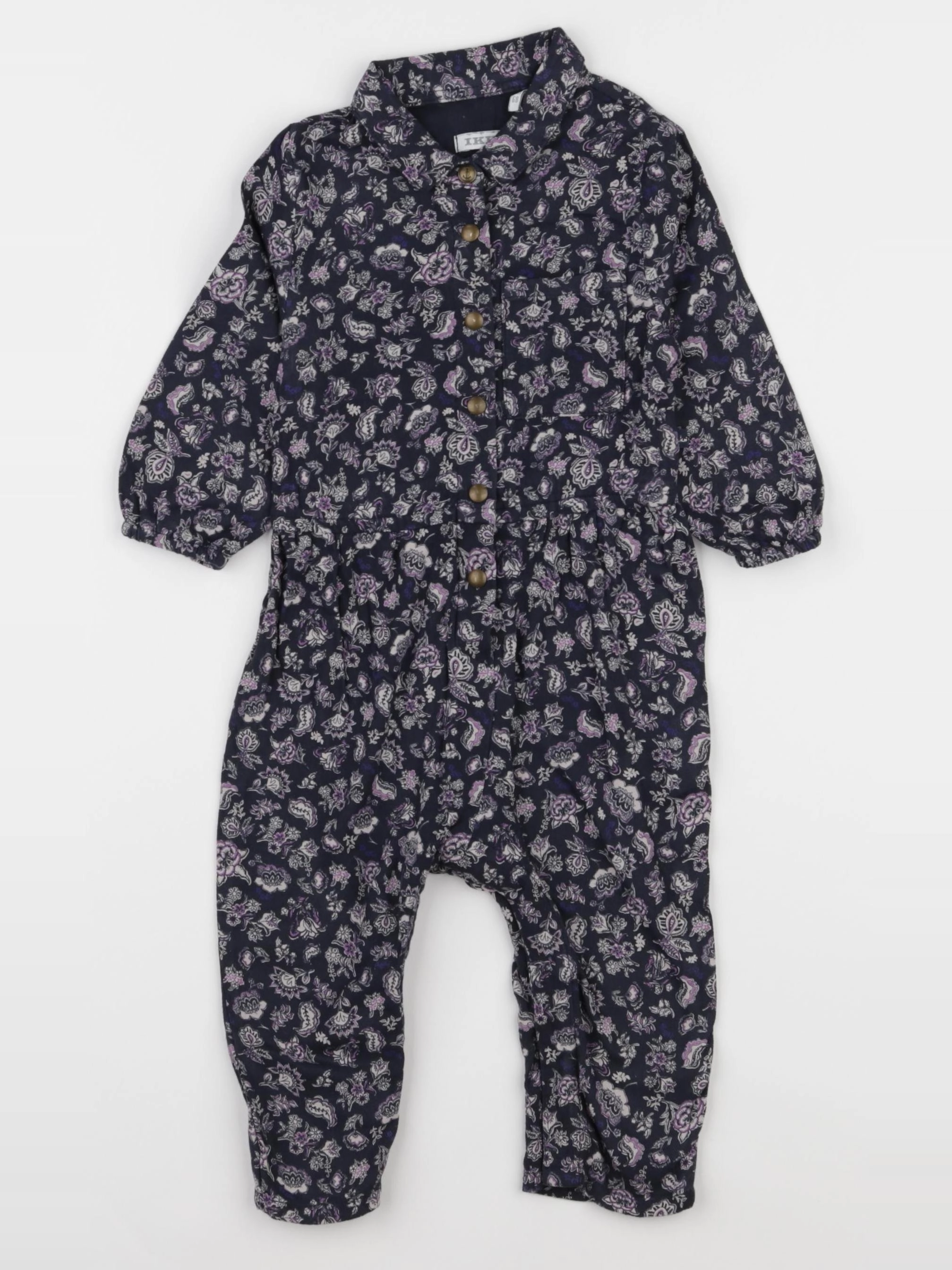 IKKS - combinaison bleu, violet - 6 mois