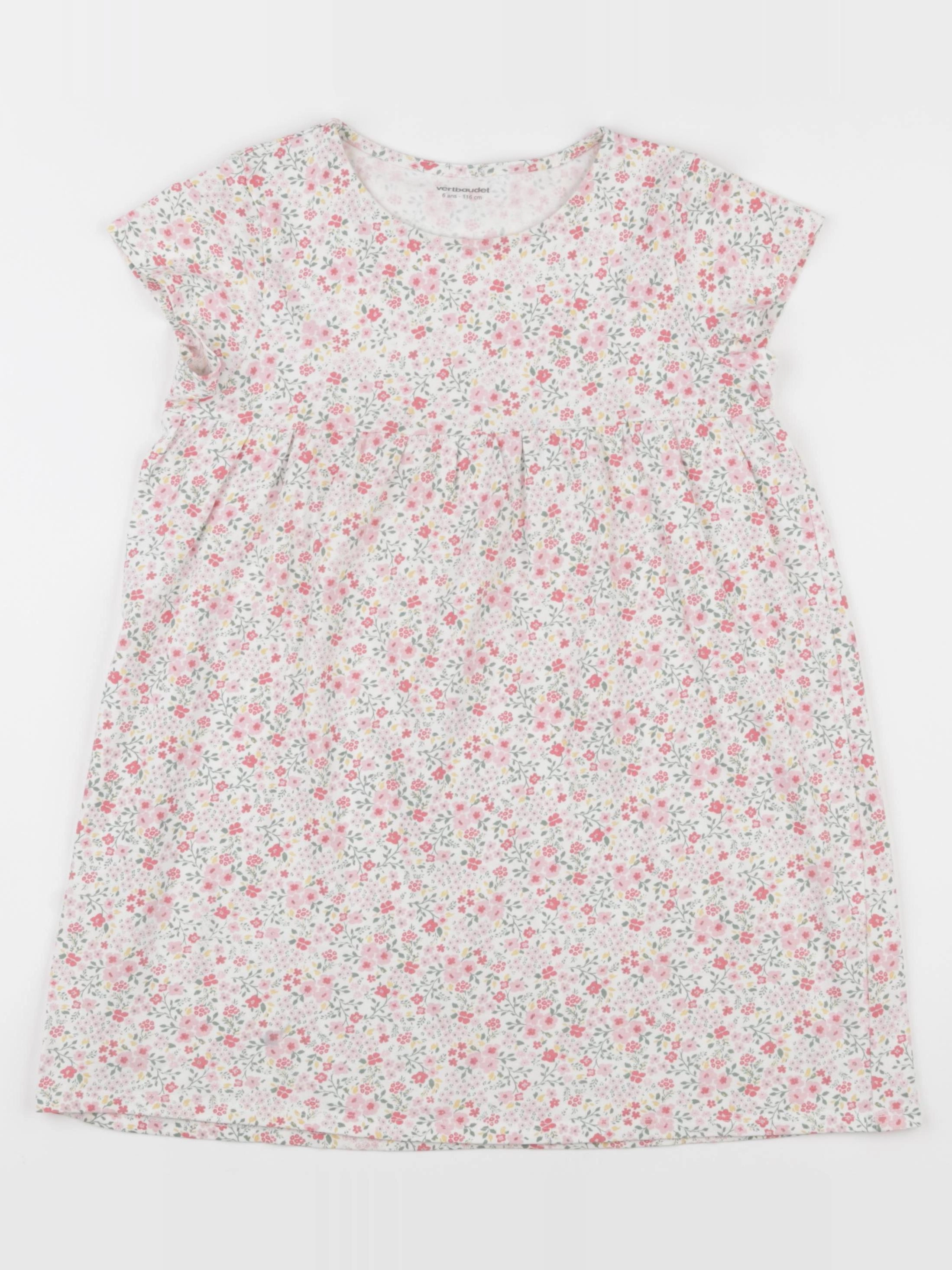 Vertbaudet - robe blanc - 6 ans