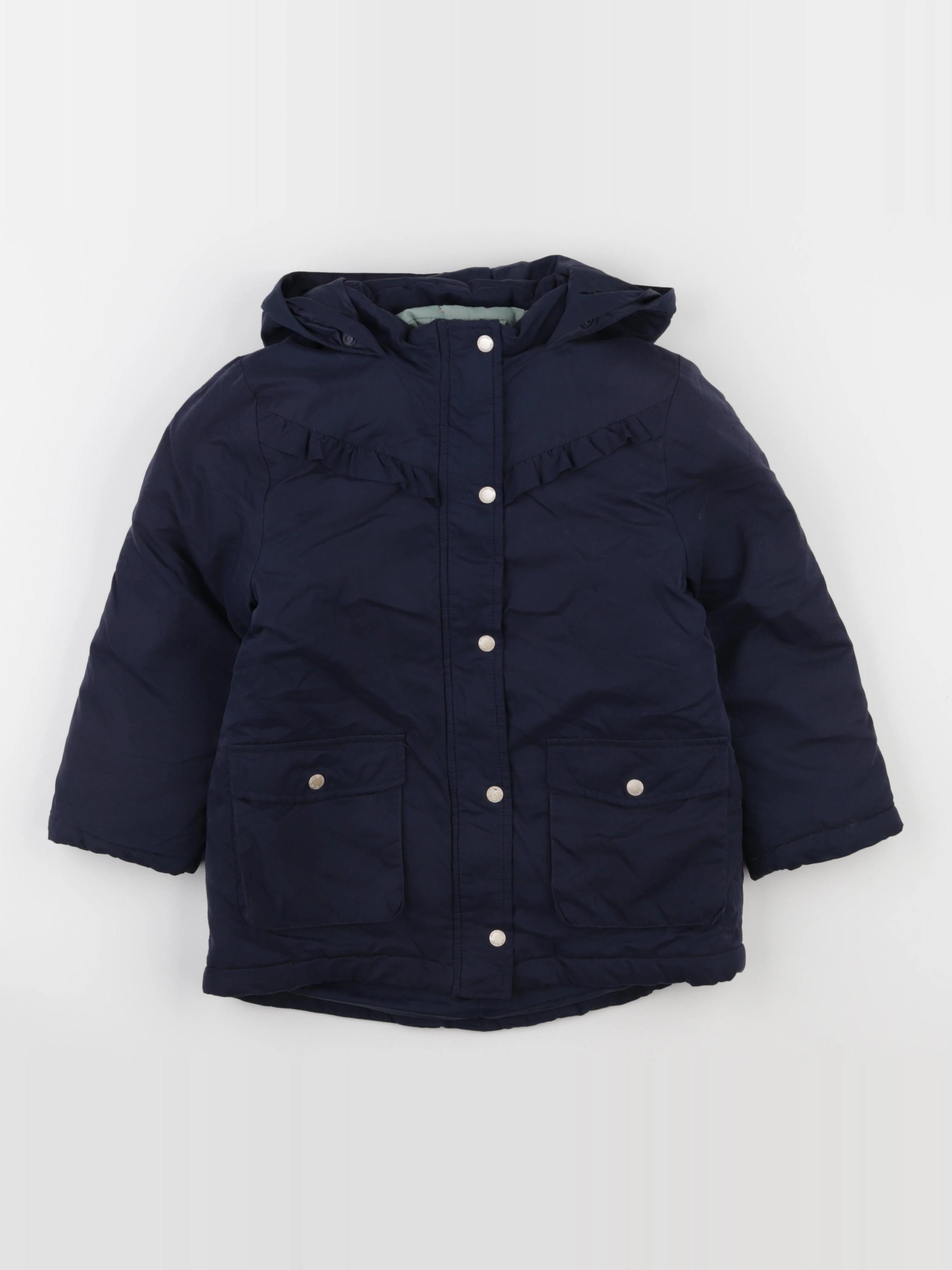 Vertbaudet - parka bleu - 6 ans