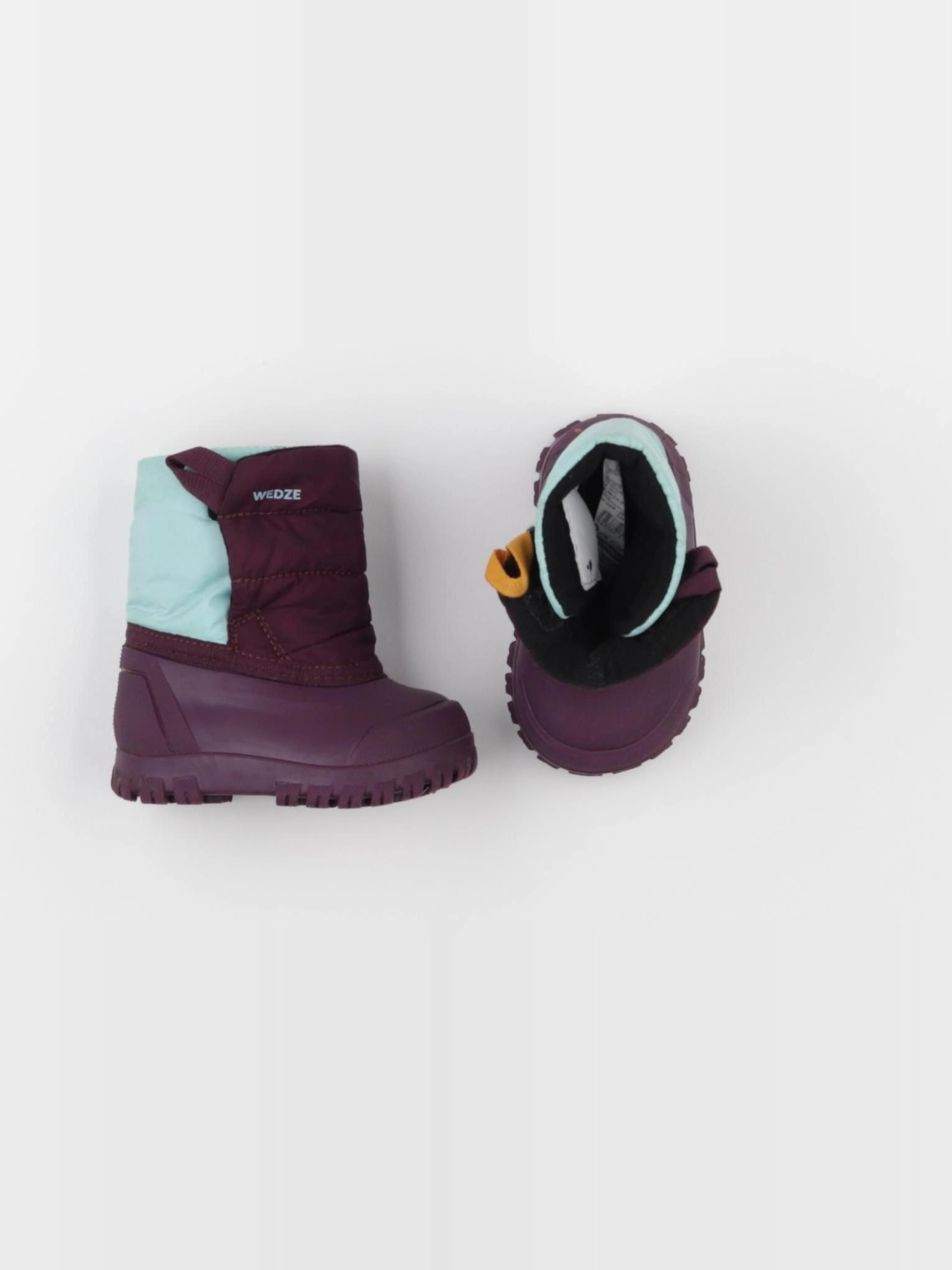Decathlon ski - bottes violet, vert - pointure 18/19