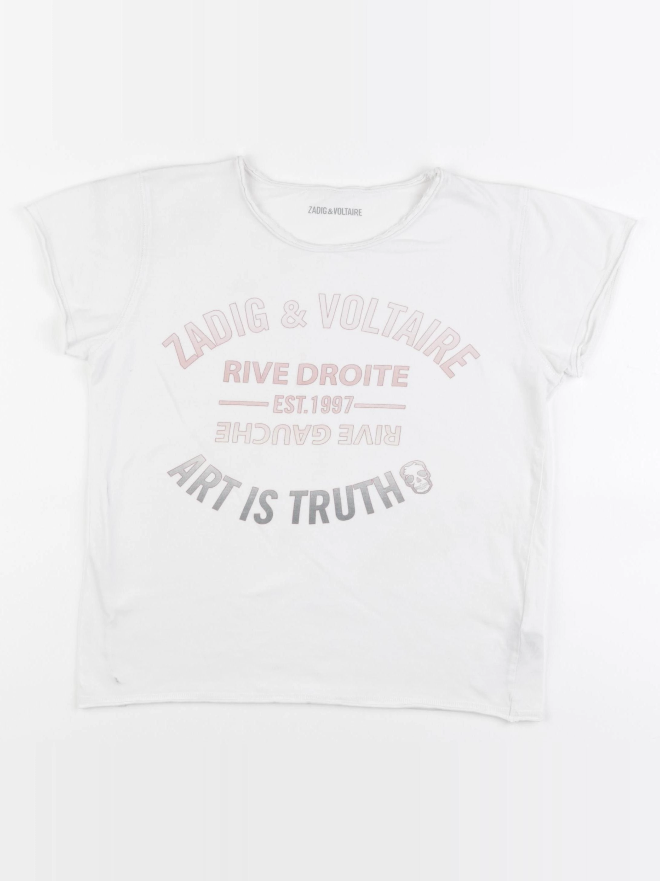 Zadig & Voltaire - tee-shirt blanc - 14 ans